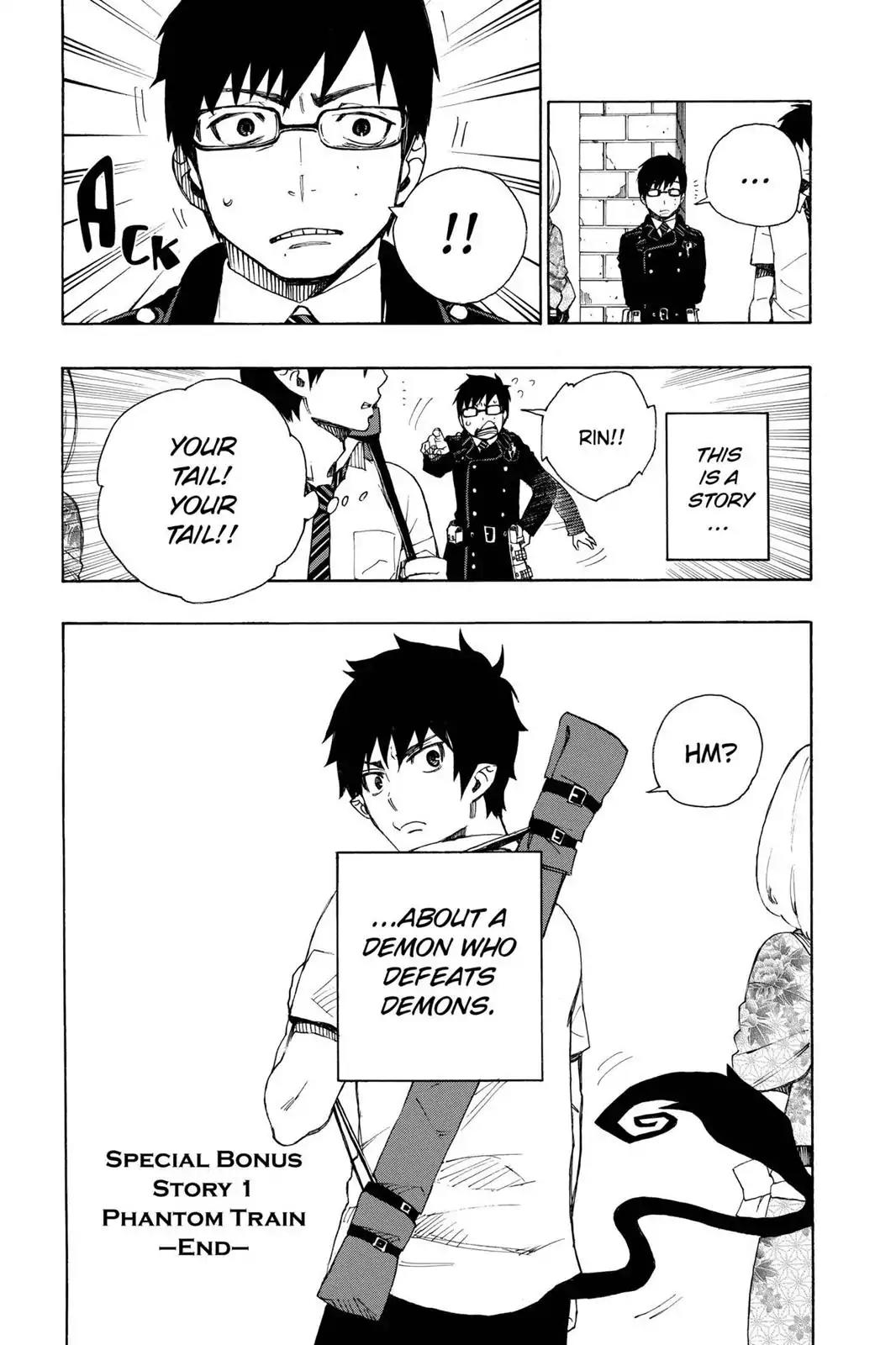 Ao no Exorcist Chapter 23.5 page 32 - Vol.6 Chapter Bonus 1: Phantom Train