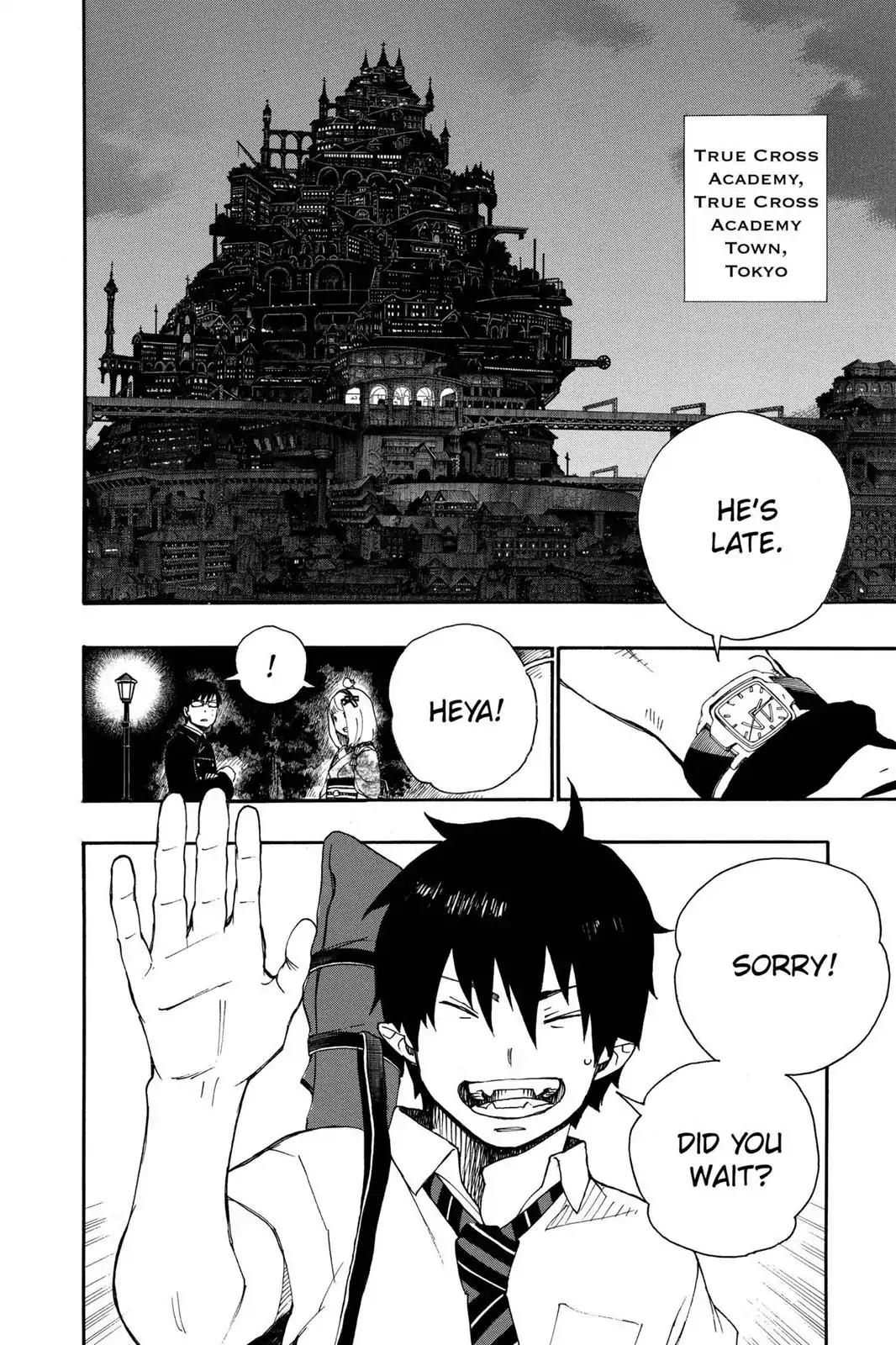 Ao no Exorcist Chapter 23.5 page 4 - Vol.6 Chapter Bonus 1: Phantom Train