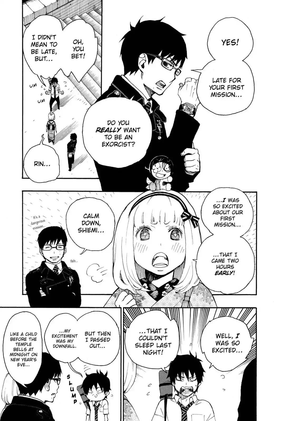 Ao no Exorcist Chapter 23.5 page 5 - Vol.6 Chapter Bonus 1: Phantom Train
