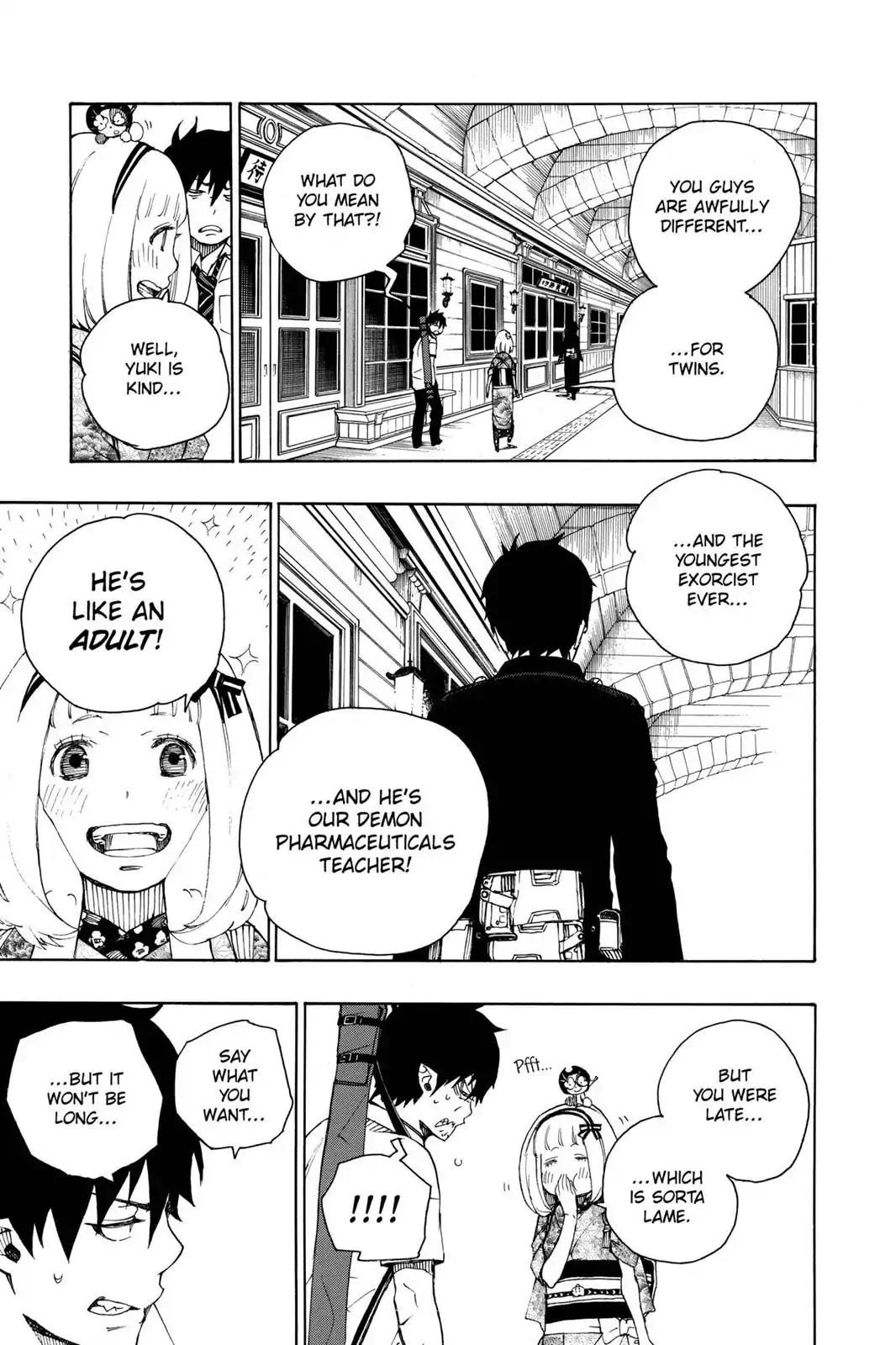 Ao no Exorcist Chapter 23.5 page 7 - Vol.6 Chapter Bonus 1: Phantom Train