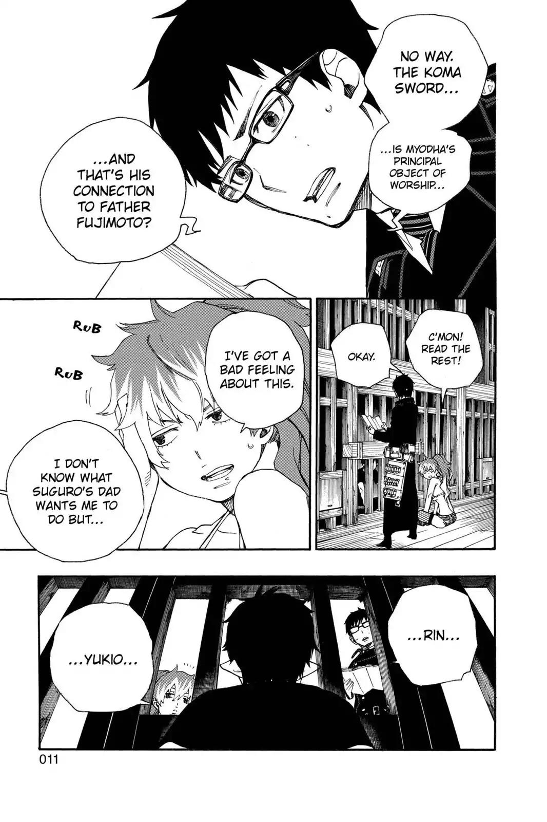 Ao no Exorcist Chapter 24 page 11 - Chapter 24: Empty Sword