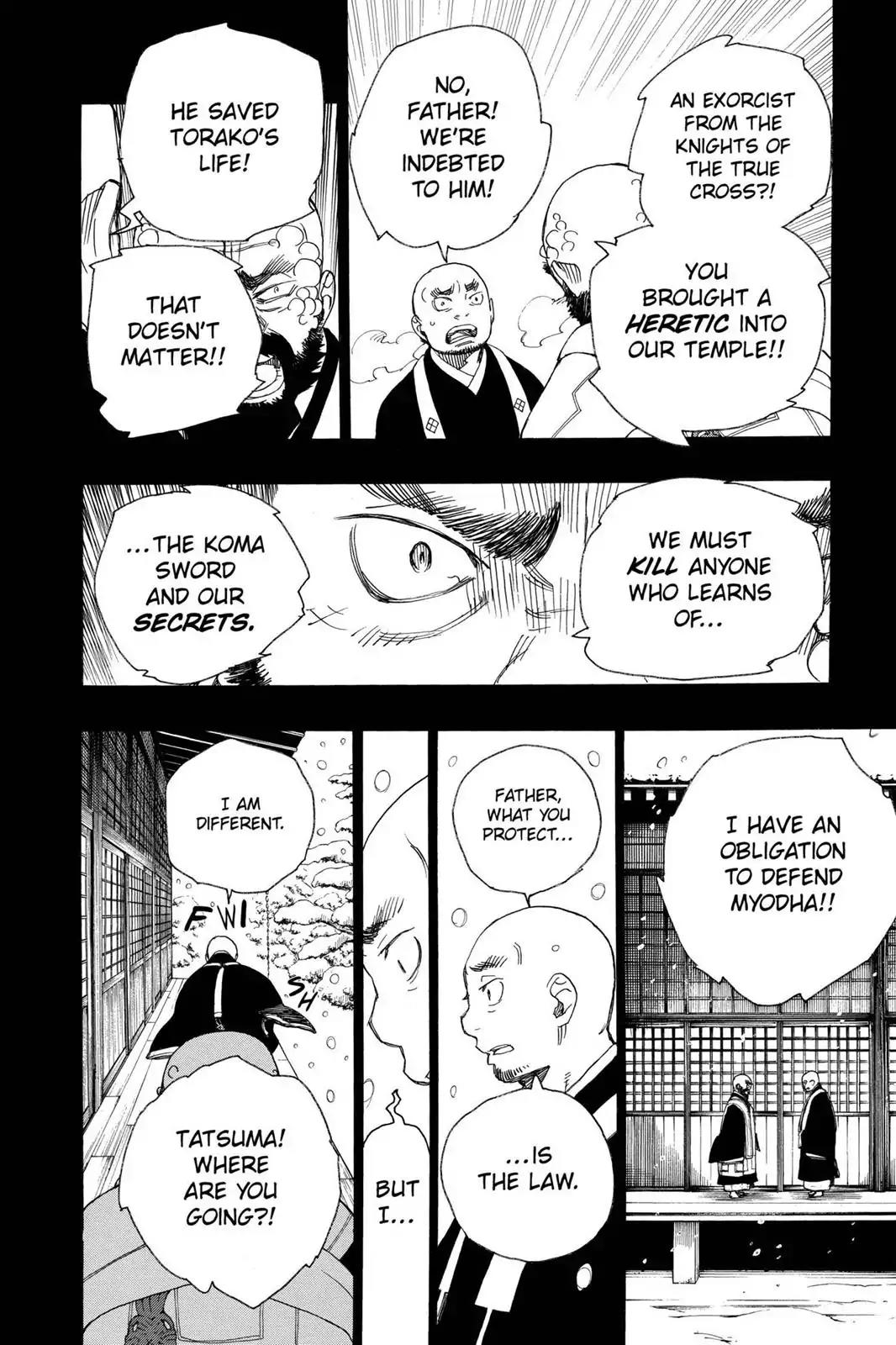 Ao no Exorcist Chapter 24 page 34 - Chapter 24: Empty Sword