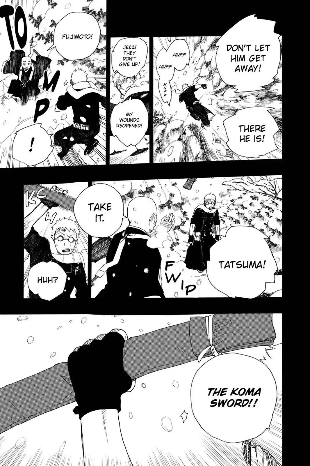 Ao no Exorcist Chapter 24 page 35 - Chapter 24: Empty Sword