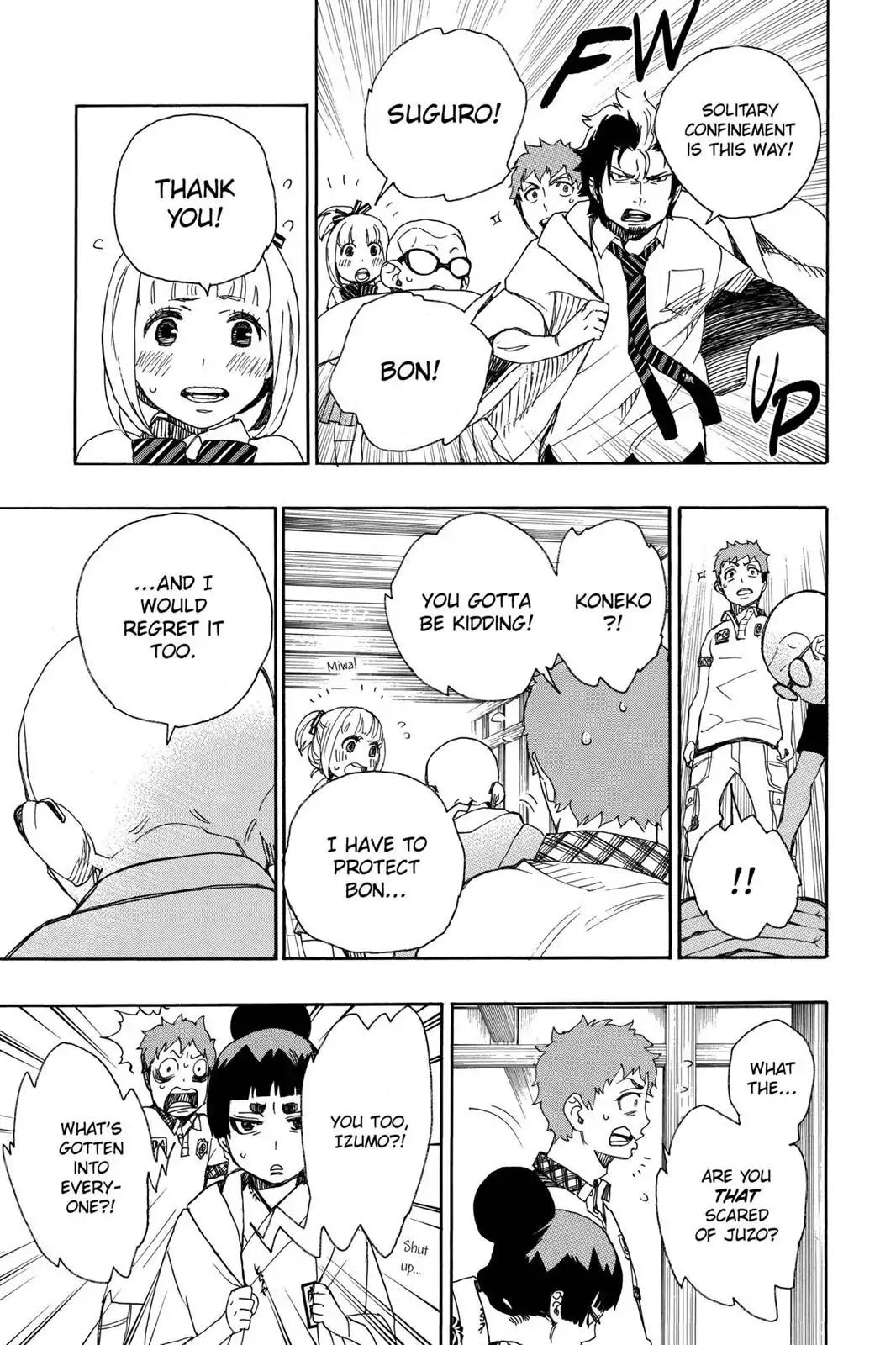 Ao no Exorcist Chapter 26 page 19 - Chapter 26: Fire of the Heart