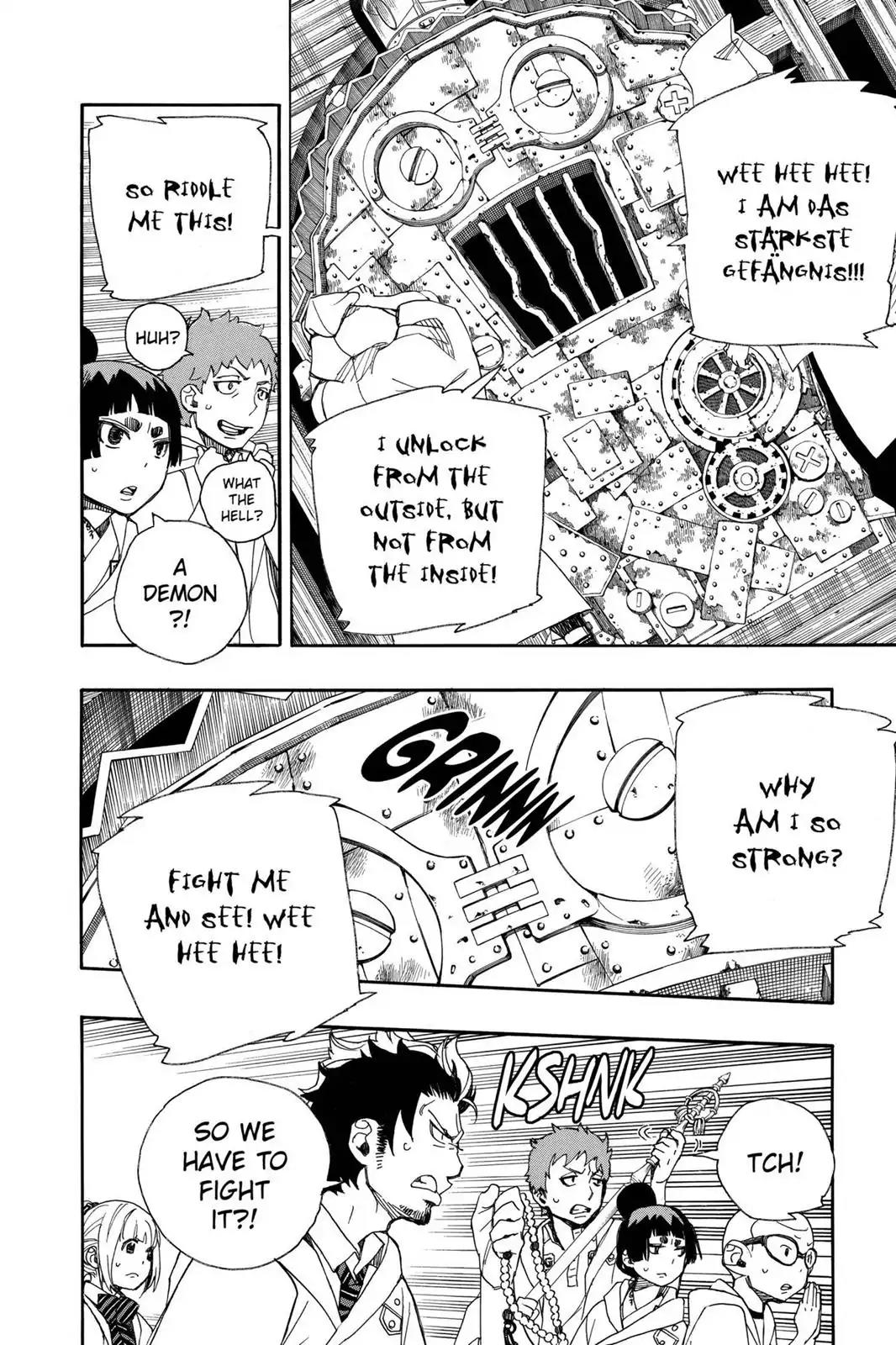Ao no Exorcist Chapter 26 page 22 - Chapter 26: Fire of the Heart