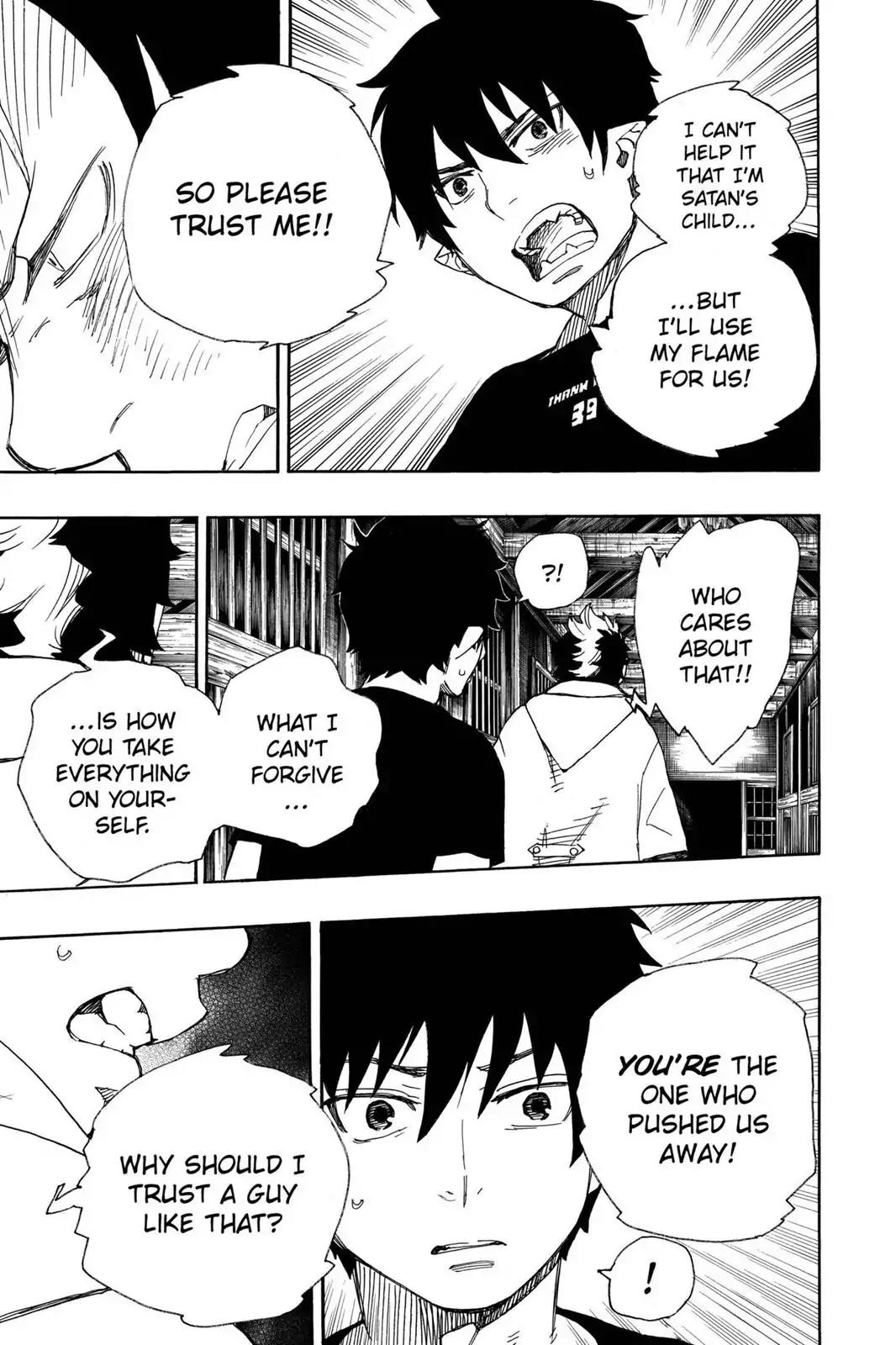 Ao no Exorcist Chapter 26 page 37 - Chapter 26: Fire of the Heart