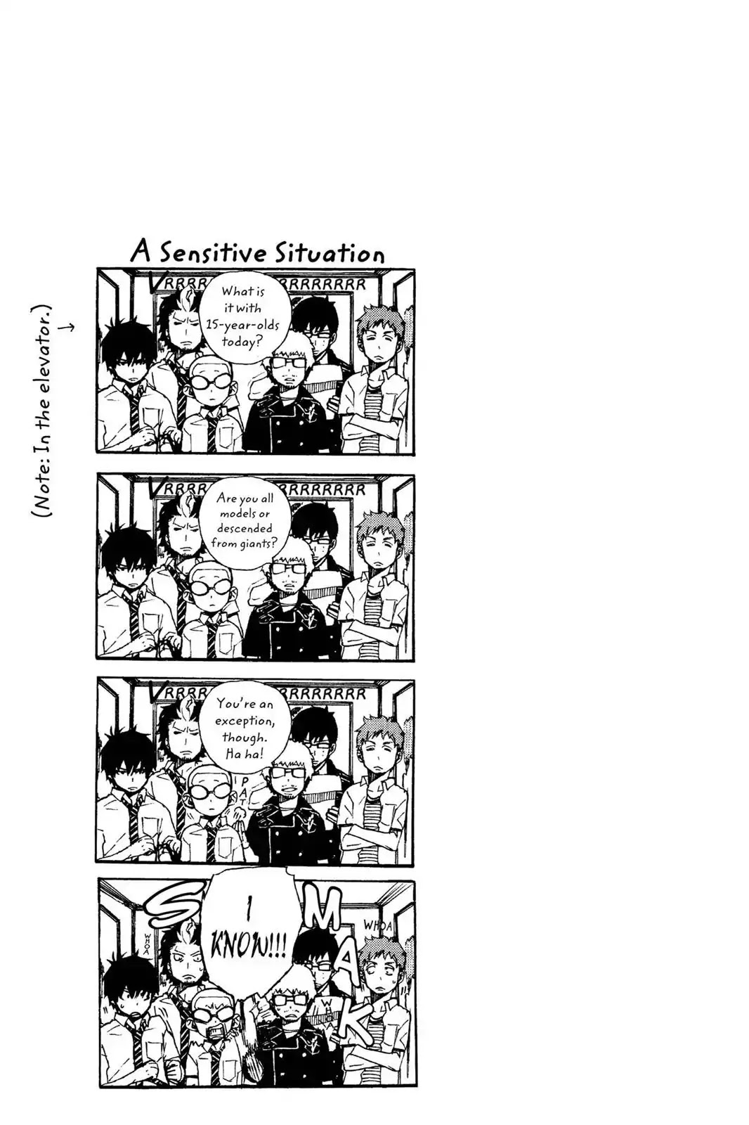 Ao no Exorcist Chapter 27.5 page 13 - Vol.7 Chapter Bonus: Question Corner α