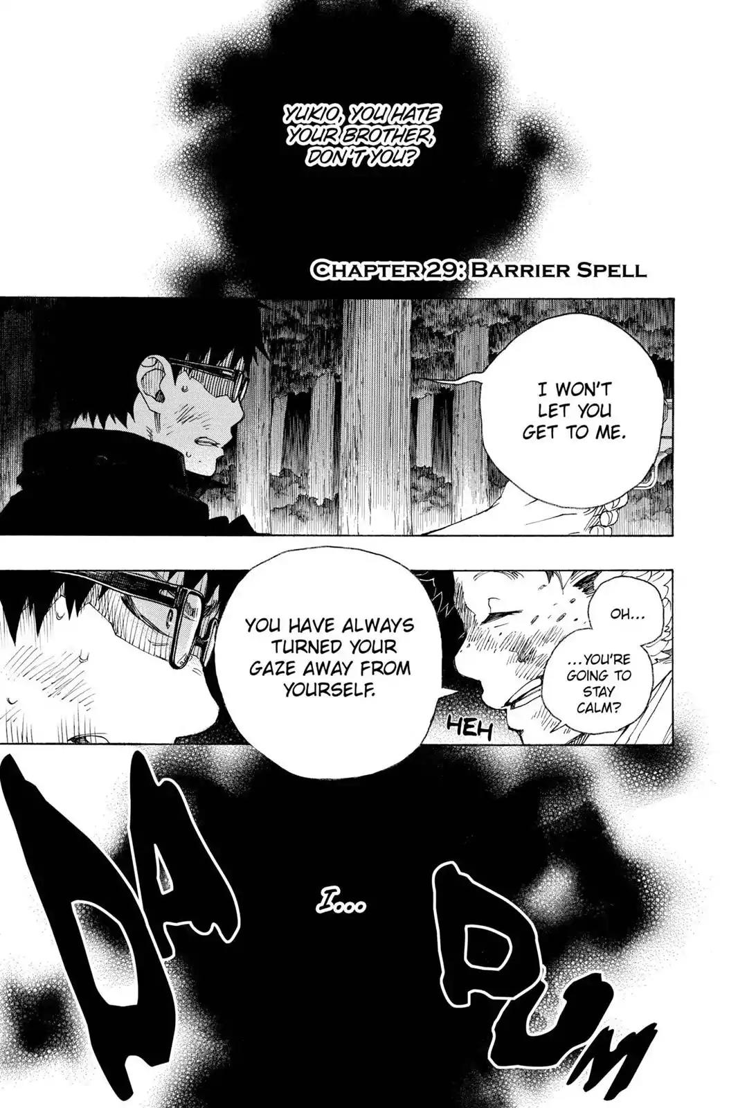 Ao no Exorcist Chapter 29 page 1 - Chapter 29: Barrier Spell