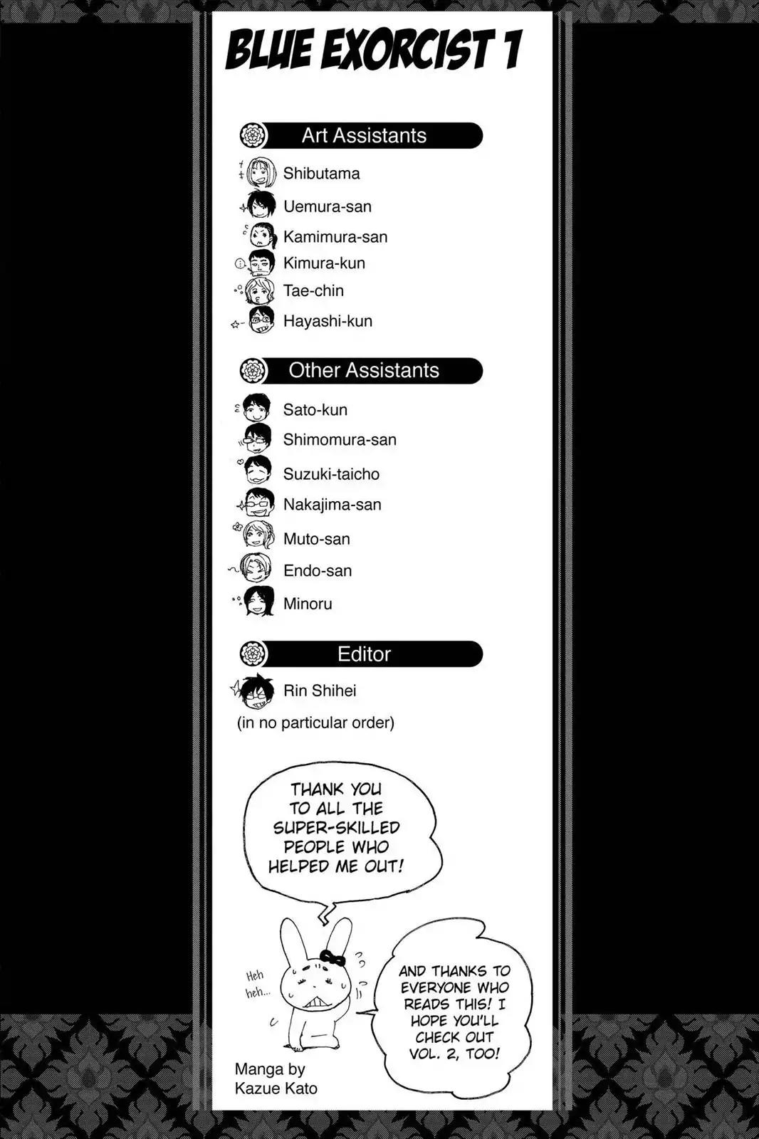 Ao no Exorcist Chapter 3.5 page 11 - Vol.1 Chapter Bonus: Character Case Files, Illustrated Guide to Satan & Initial Setting Images