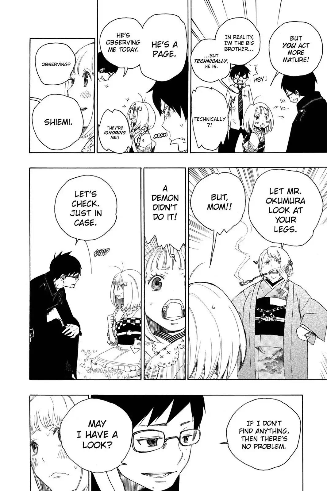 Ao no Exorcist Chapter 3 page 22 - Chapter 3: The Garden of Amahara