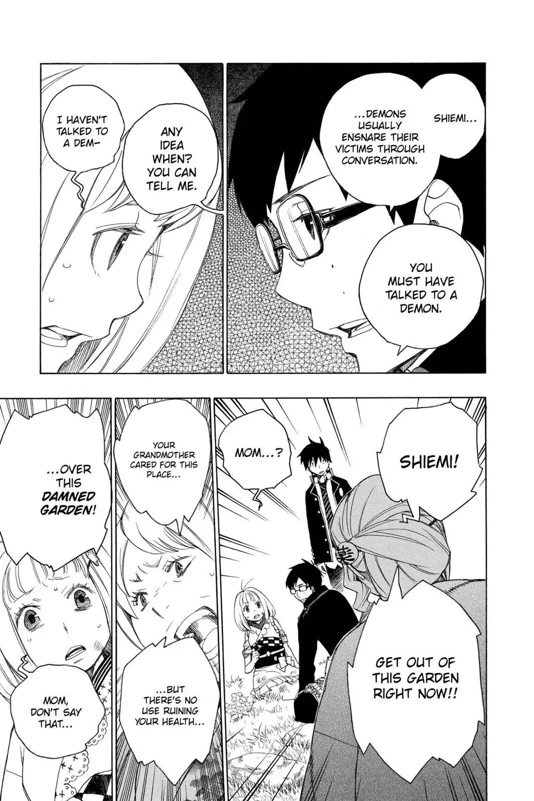 Ao no Exorcist Chapter 3 page 25 - Chapter 3: The Garden of Amahara