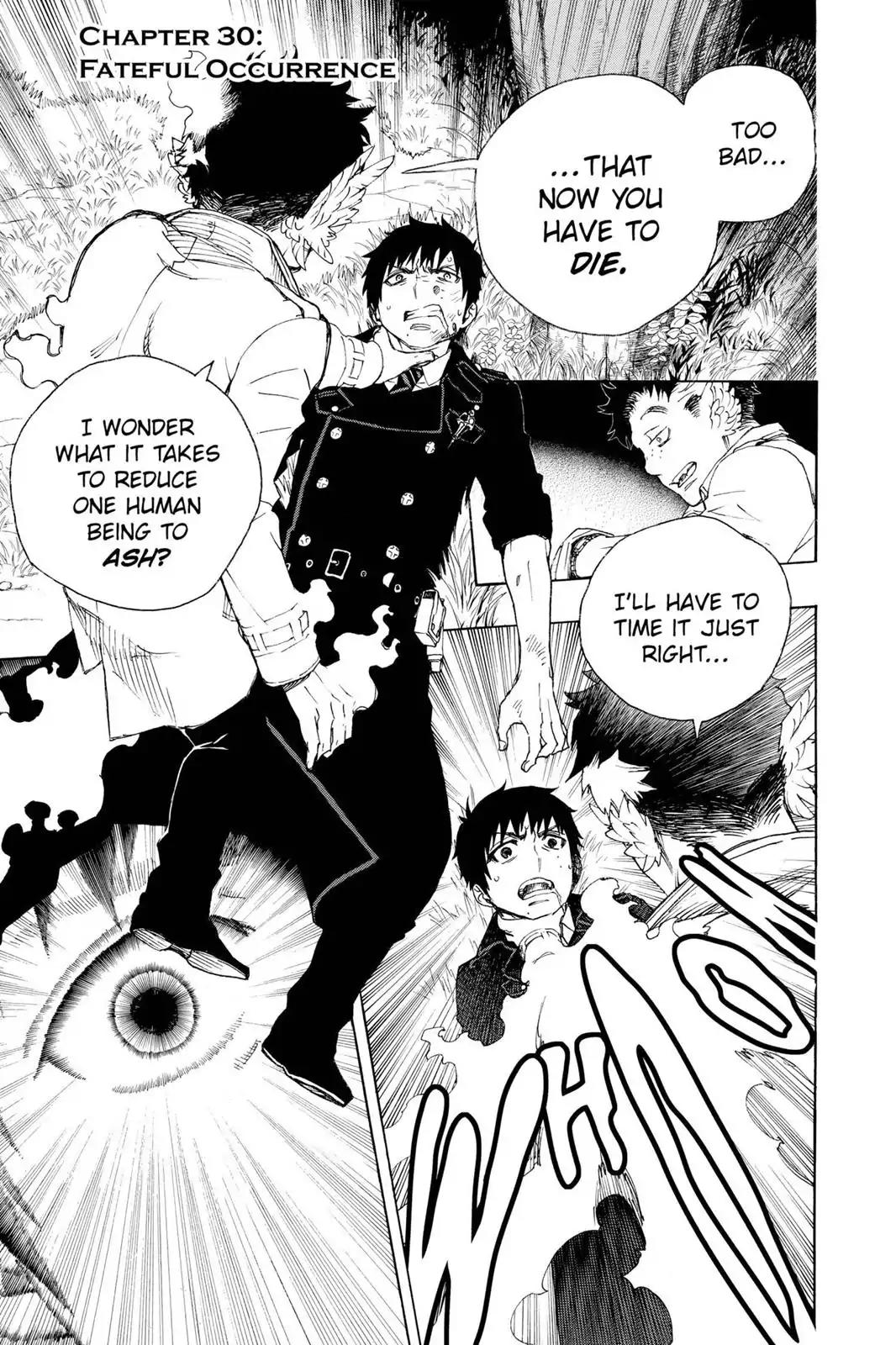 Ao no Exorcist Chapter 30 page 1 - Chapter 30: Fateful Occurrence