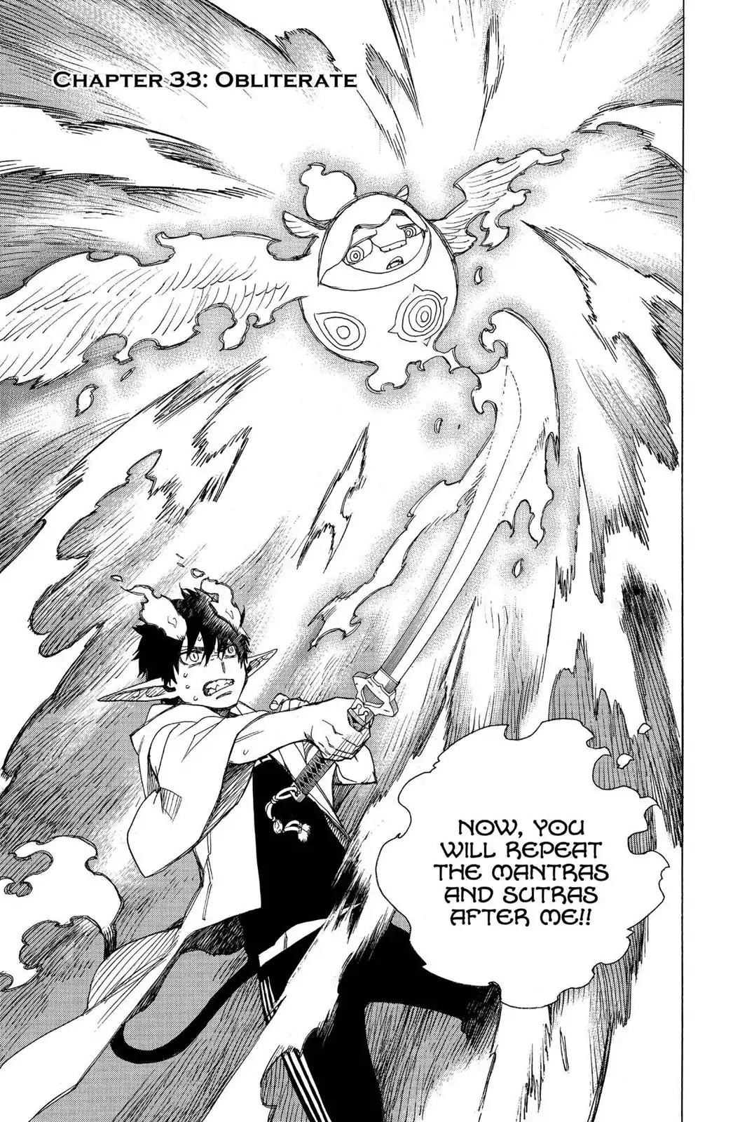 Ao no Exorcist Chapter 33 page 8 - Chapter 33: Obliterate