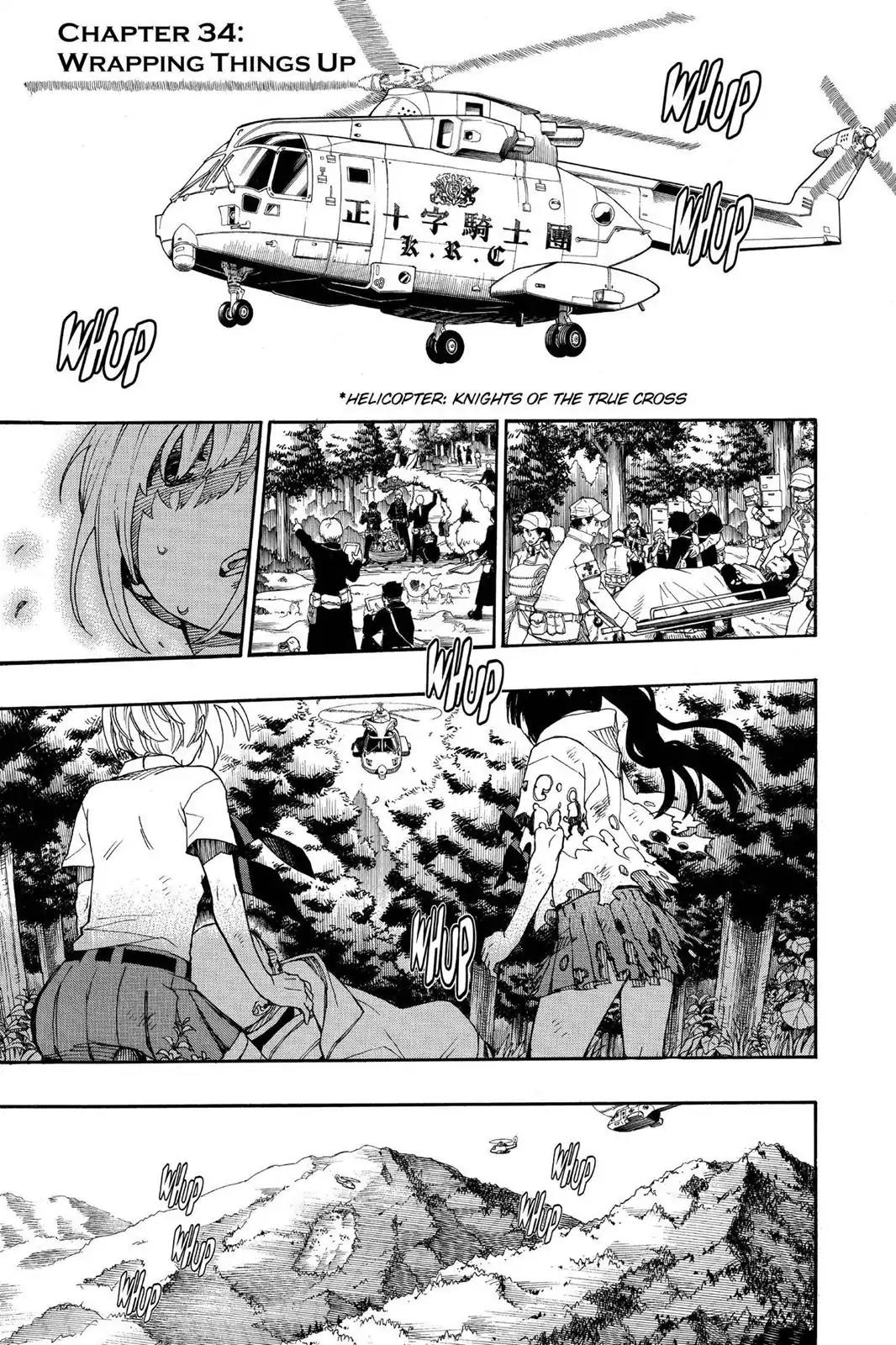 Ao no Exorcist Chapter 34 page 1 - Chapter 34: Wrapping Things Up