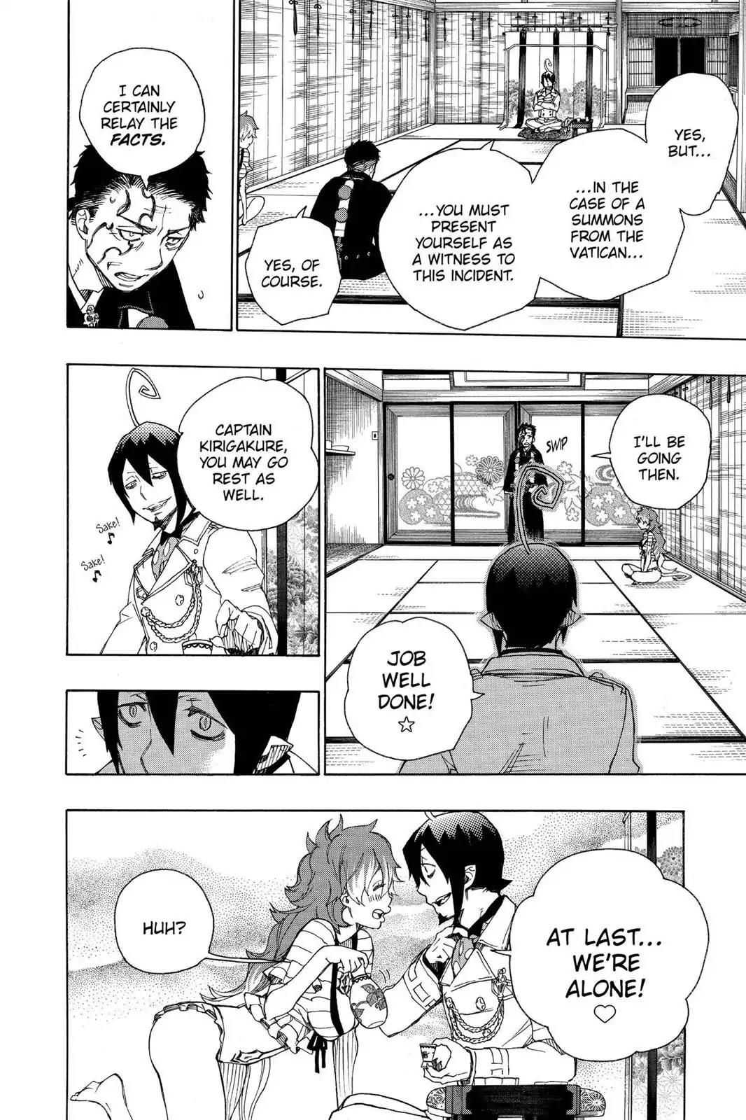 Ao no Exorcist Chapter 34 page 14 - Chapter 34: Wrapping Things Up