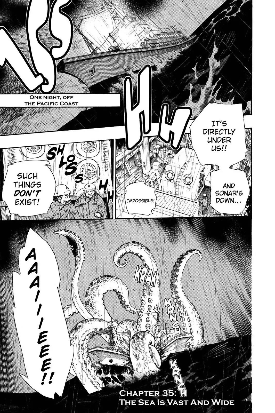 Ao no Exorcist Chapter 35 page 1 - Chapter 35: The Sea Is Vast And Wide