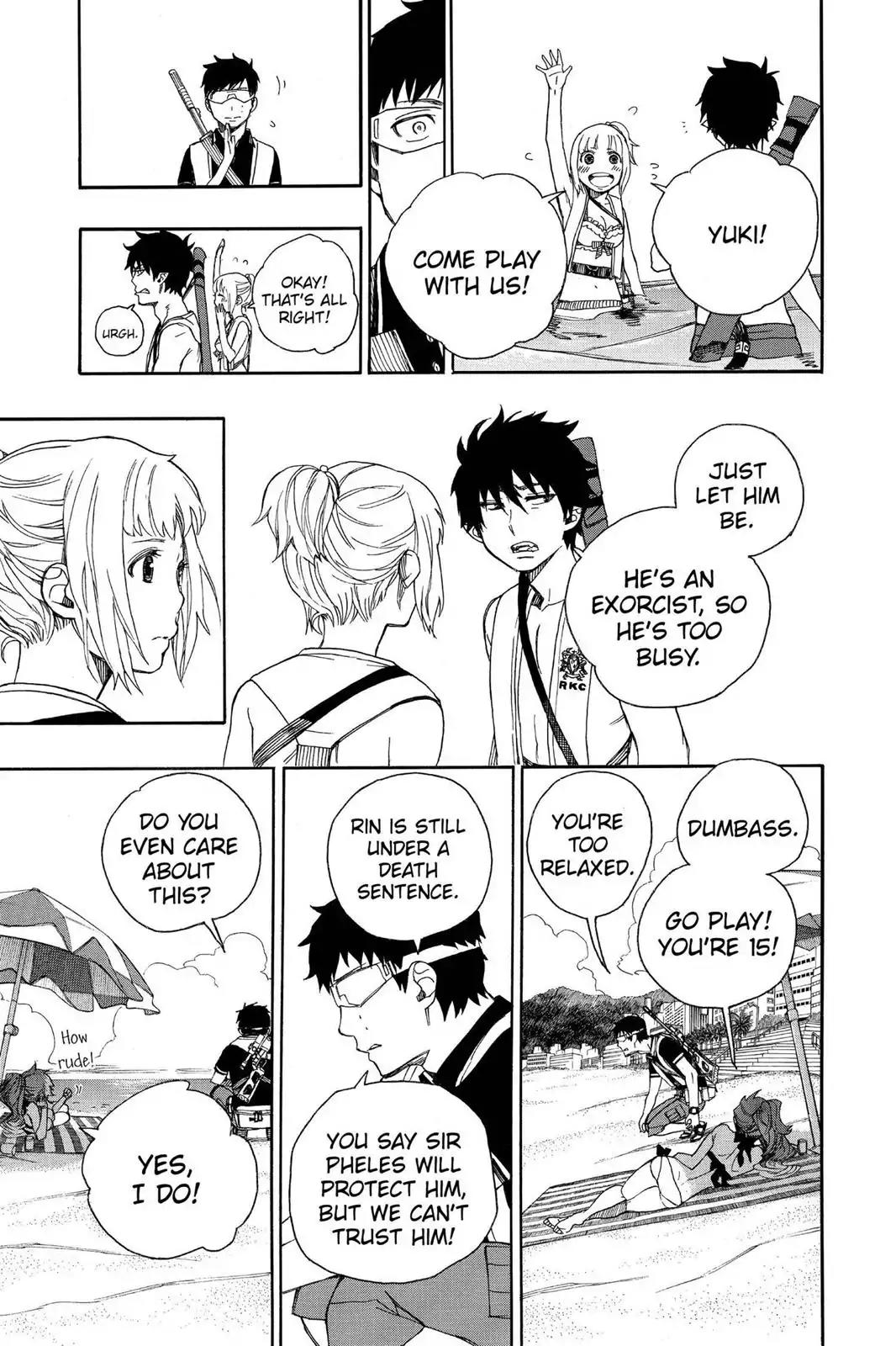 Ao no Exorcist Chapter 35 page 19 - Chapter 35: The Sea Is Vast And Wide