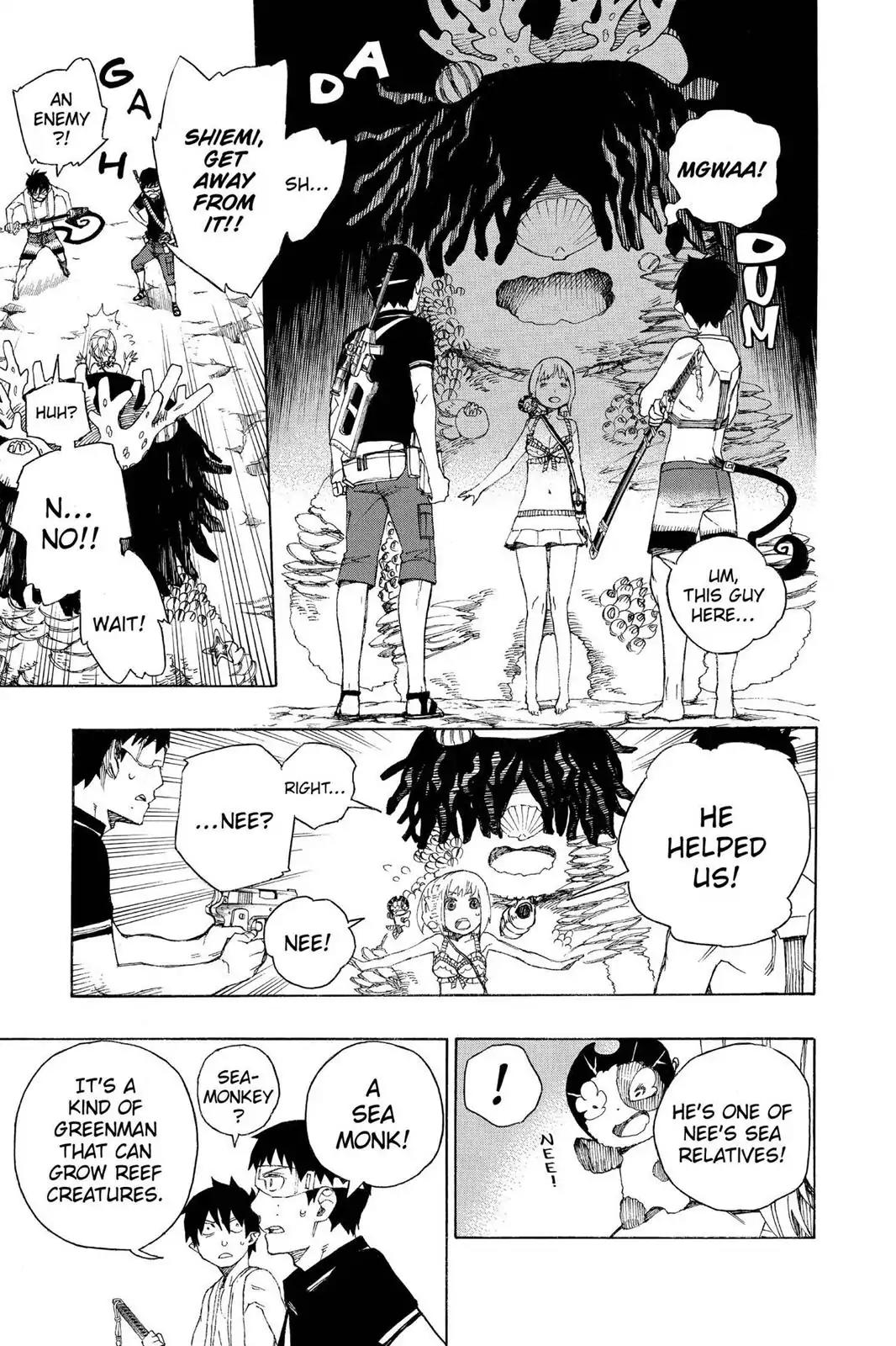 Ao no Exorcist Chapter 36 page 11 - Chapter 36: Gone With The Blue Waves