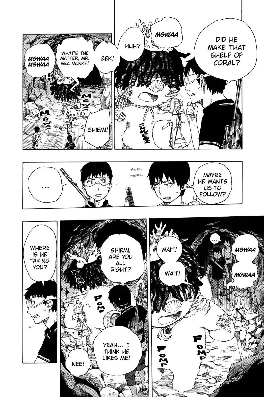 Ao no Exorcist Chapter 36 page 12 - Chapter 36: Gone With The Blue Waves