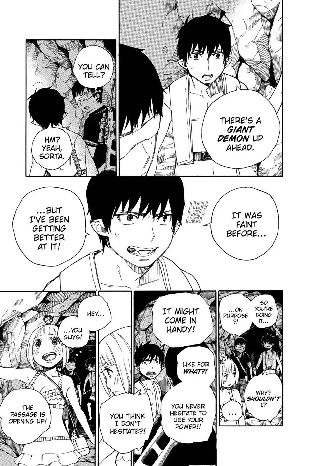 Ao no Exorcist Chapter 36 page 13 - Chapter 36: Gone With The Blue Waves
