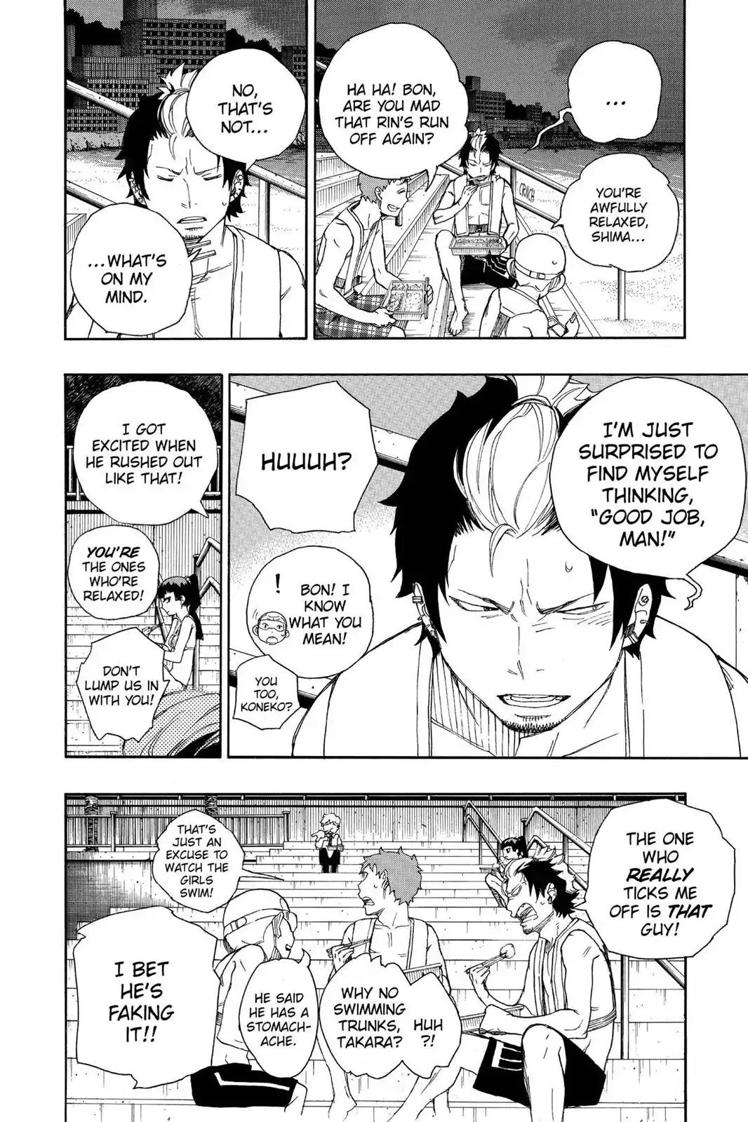Ao no Exorcist Chapter 36 page 18 - Chapter 36: Gone With The Blue Waves