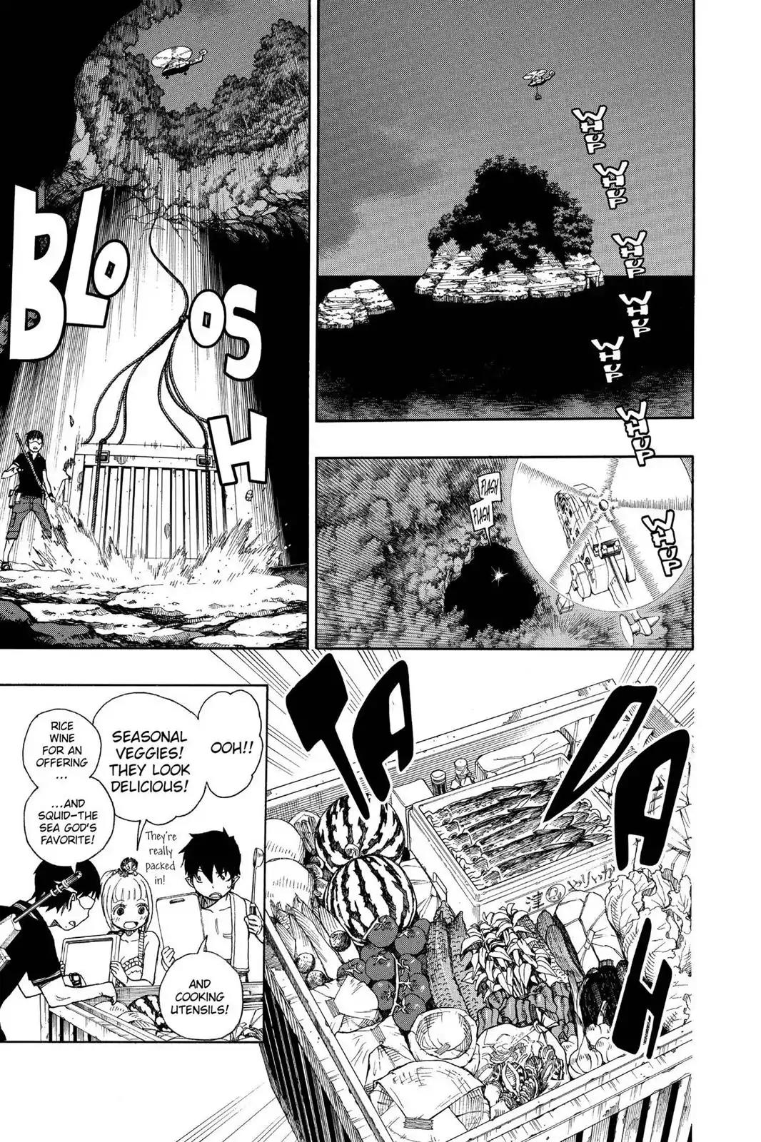 Ao no Exorcist Chapter 36 page 19 - Chapter 36: Gone With The Blue Waves