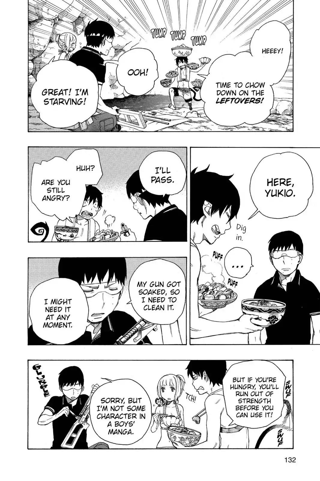 Ao no Exorcist Chapter 36 page 22 - Chapter 36: Gone With The Blue Waves