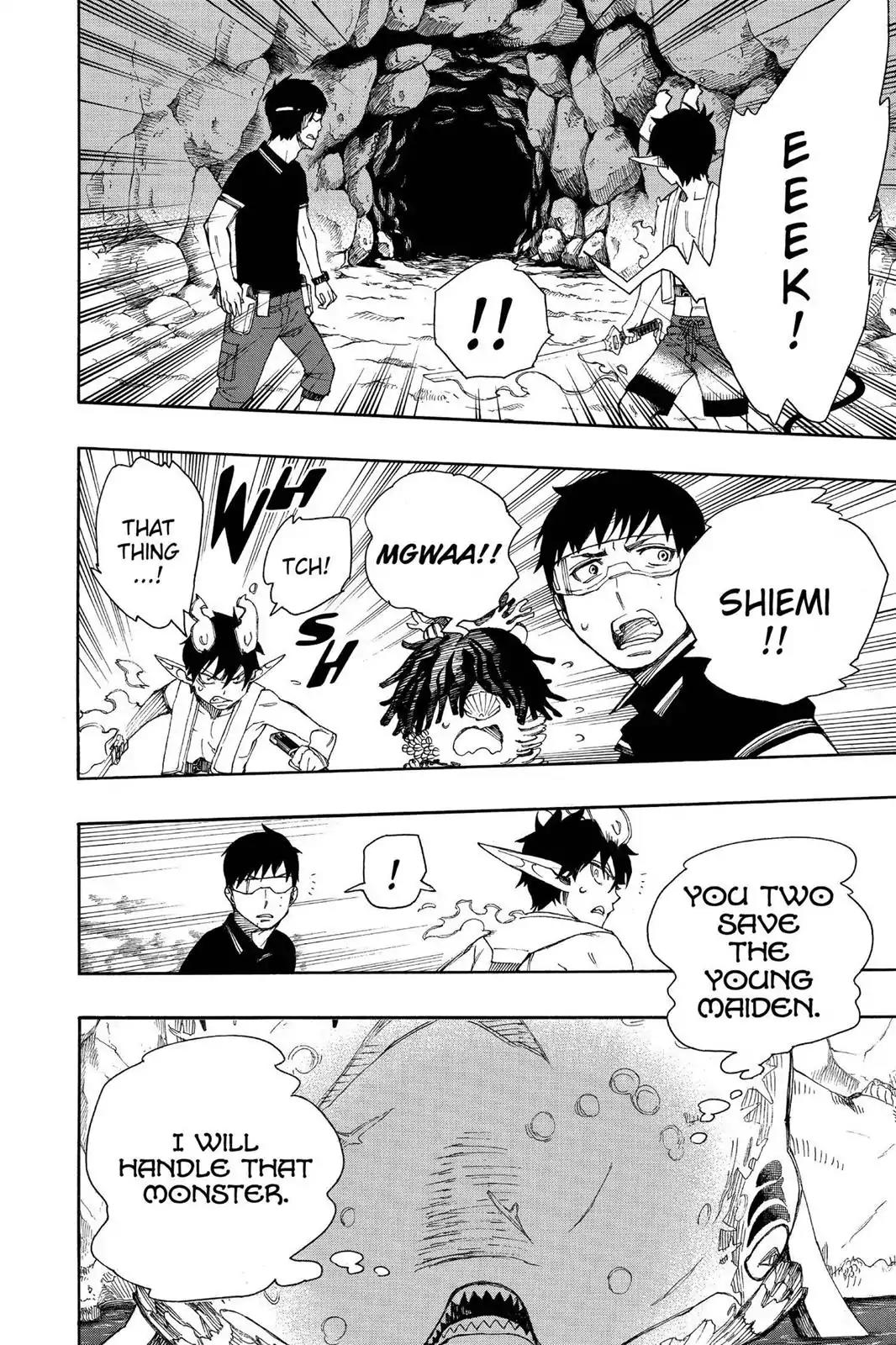 Ao no Exorcist Chapter 36 page 34 - Chapter 36: Gone With The Blue Waves