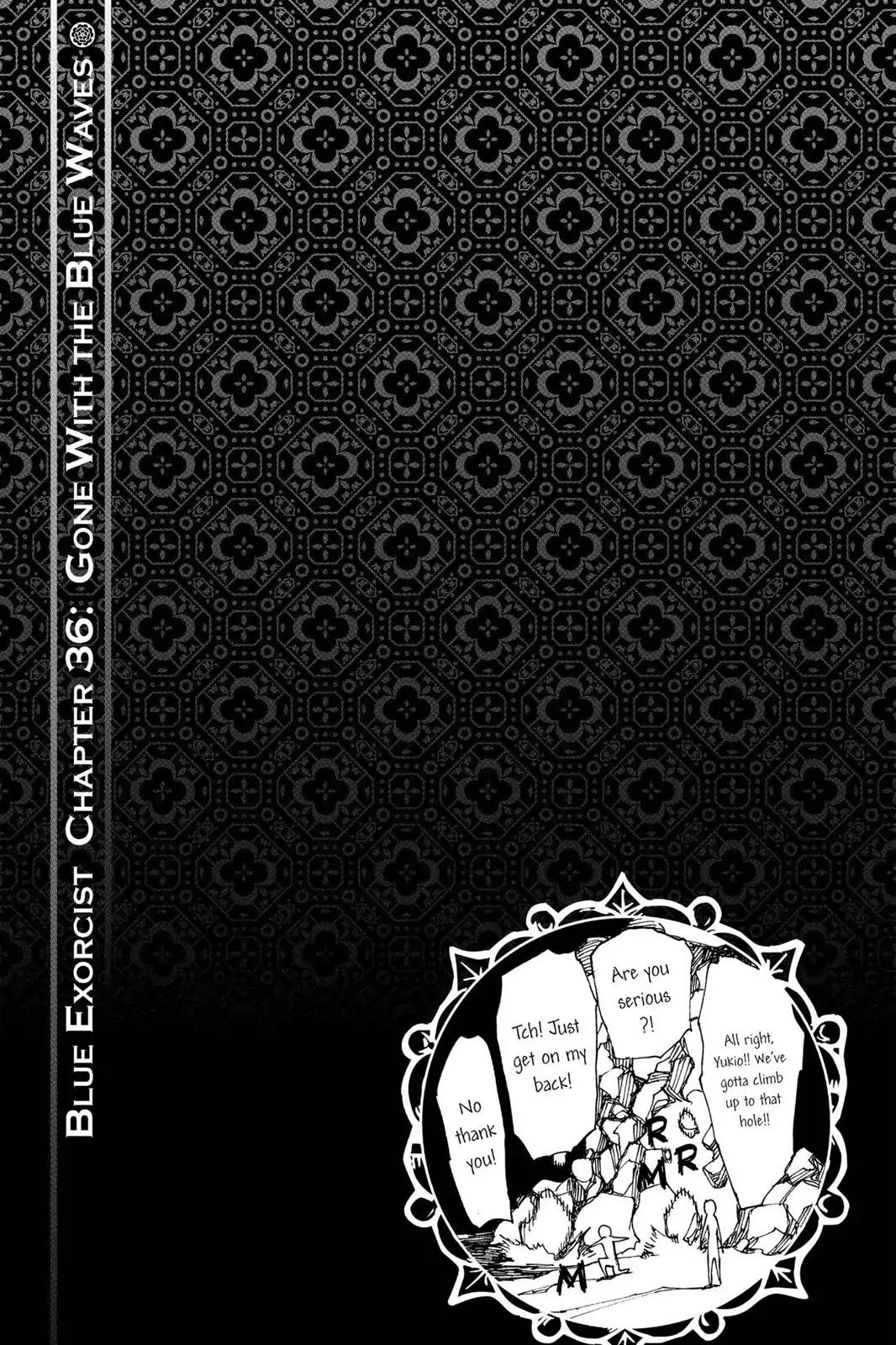 Ao no Exorcist Chapter 36 page 36 - Chapter 36: Gone With The Blue Waves