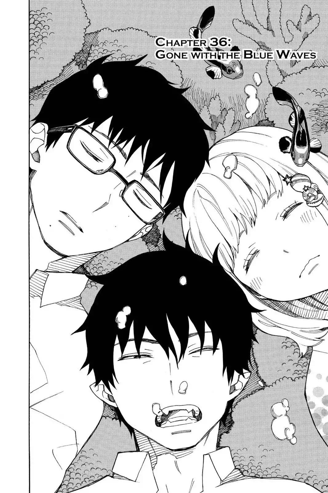Ao no Exorcist Chapter 36 page 4 - Chapter 36: Gone With The Blue Waves
