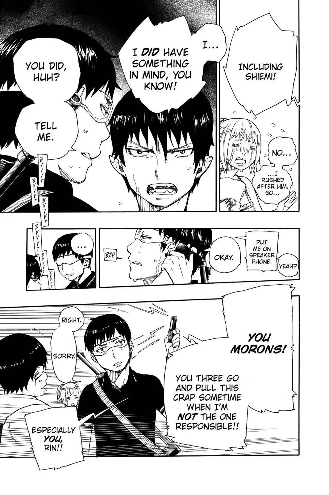 Ao no Exorcist Chapter 36 page 7 - Chapter 36: Gone With The Blue Waves