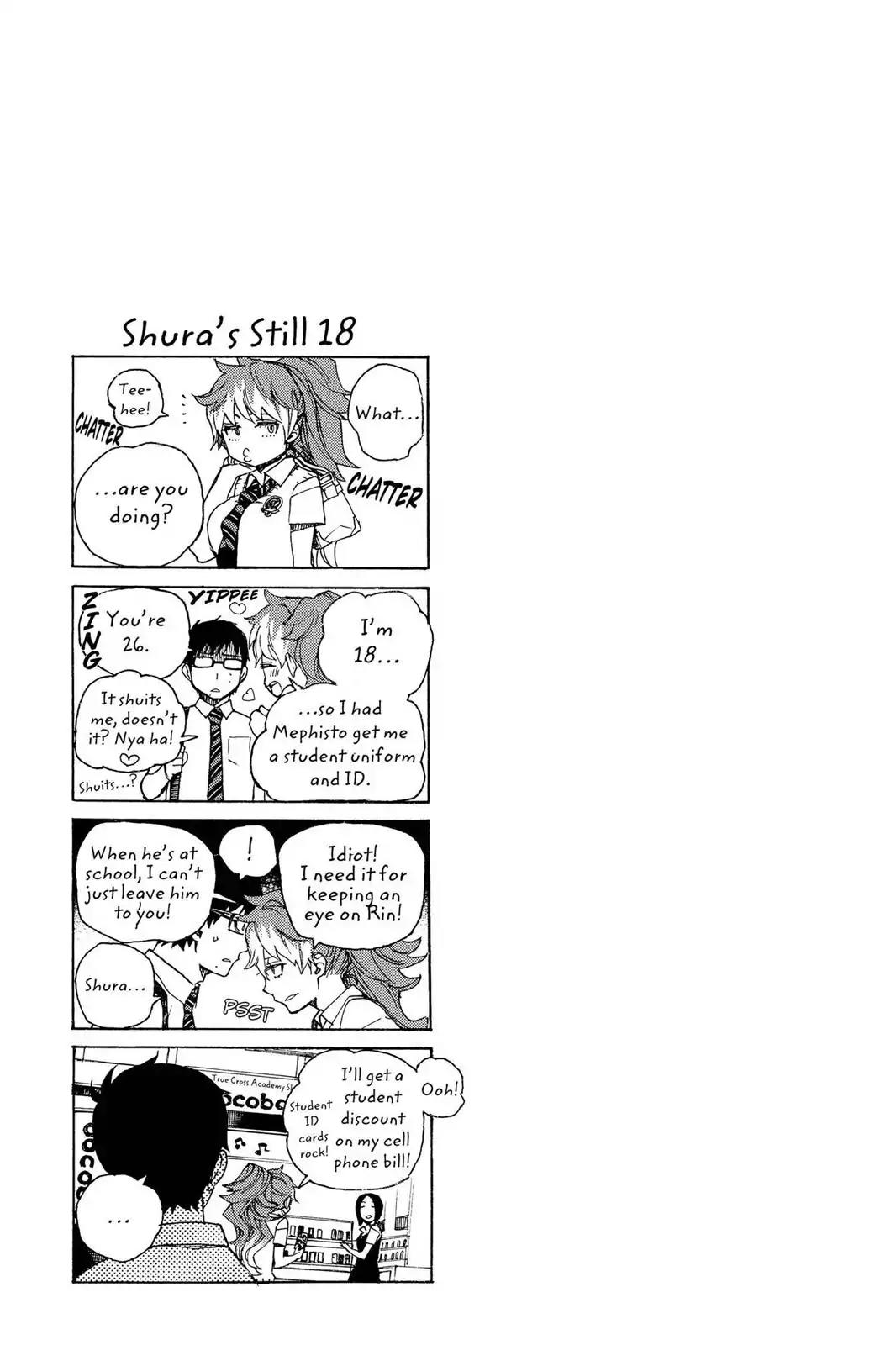 Ao no Exorcist Chapter 37.5 page 13 - Vol.9 Chapter Bonus: 4 Panel Comics (4)