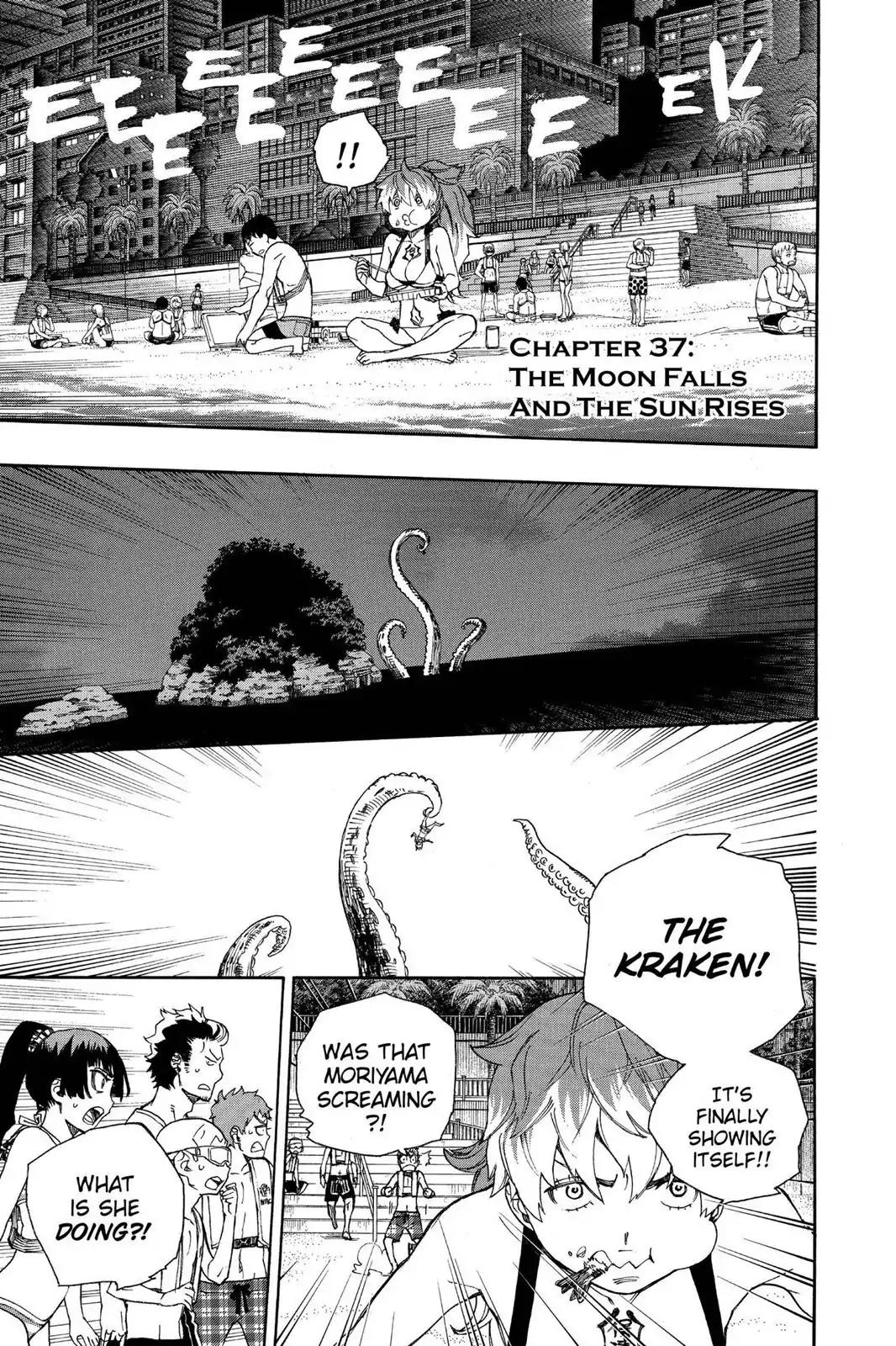 Ao no Exorcist Chapter 37 page 1 - Chapter 37: The Moon Falls And The Sun Rises