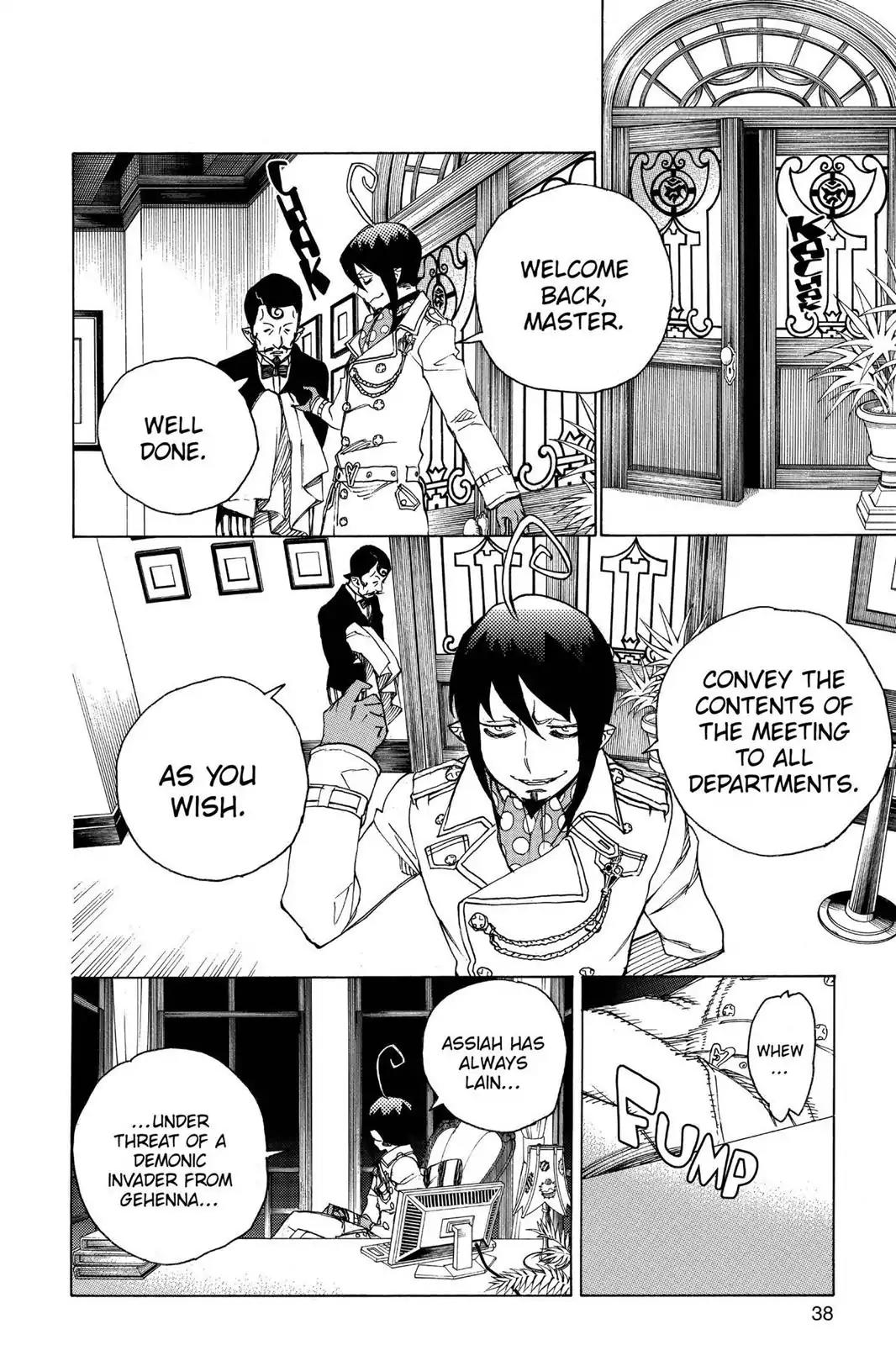 Ao no Exorcist Chapter 38 page 39 - Chapter 38: Exorcist