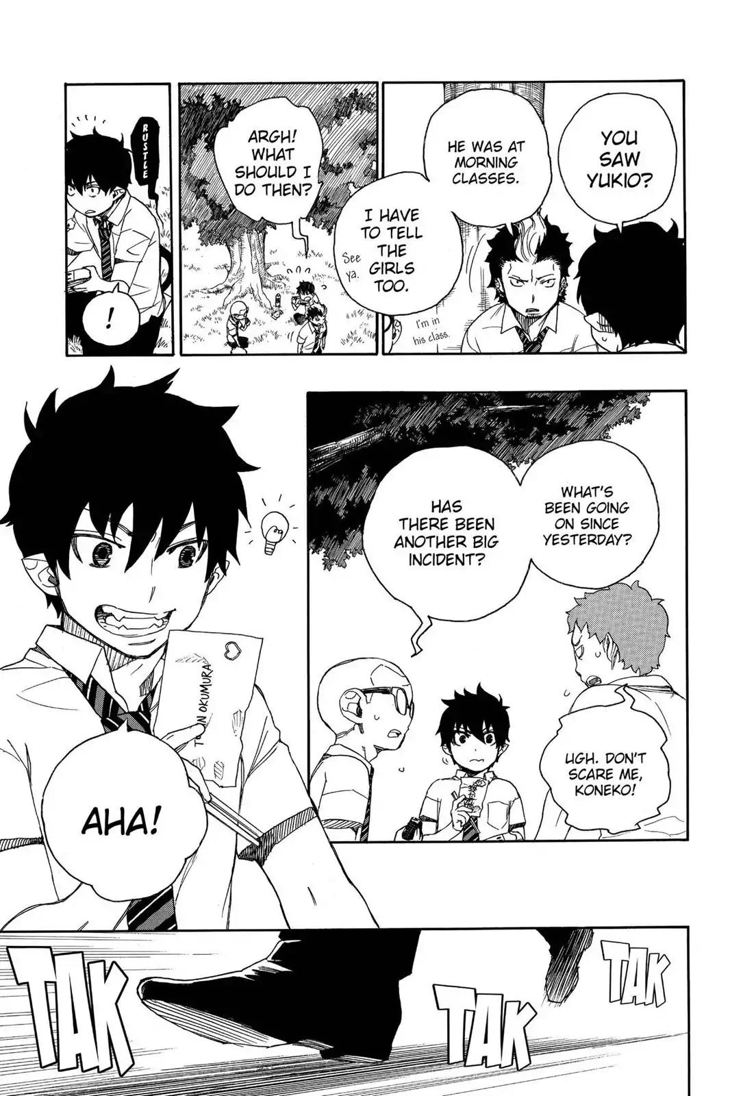 Ao no Exorcist Chapter 39 page 11 - Chapter 39: Demon Manners