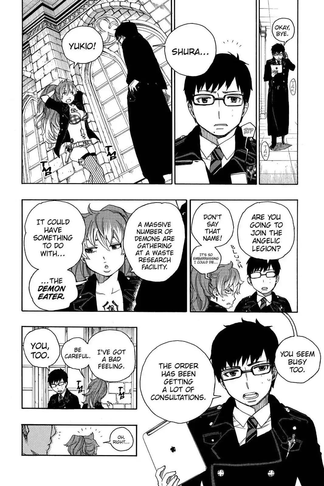 Ao no Exorcist Chapter 39 page 12 - Chapter 39: Demon Manners