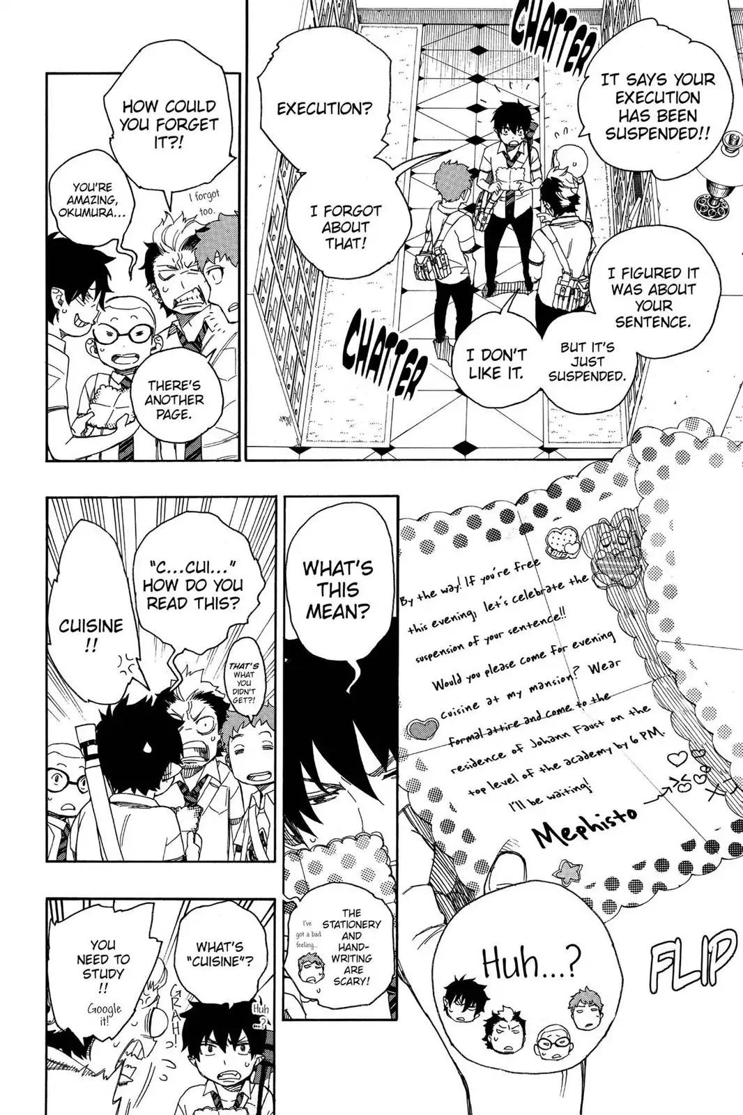 Ao no Exorcist Chapter 39 page 2 - Chapter 39: Demon Manners