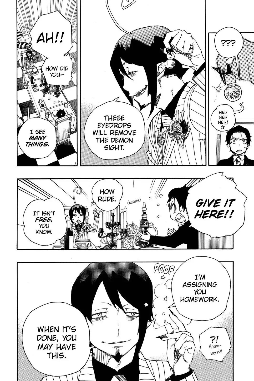 Ao no Exorcist Chapter 39 page 32 - Chapter 39: Demon Manners