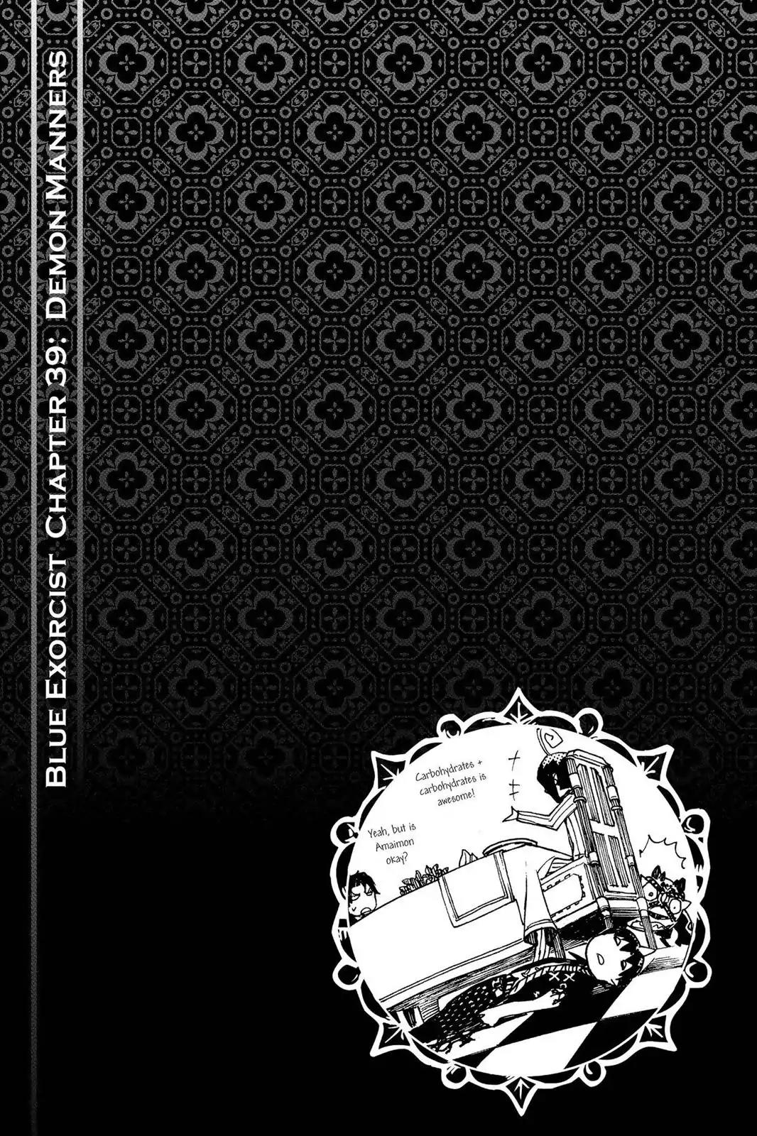 Ao no Exorcist Chapter 39 page 36 - Chapter 39: Demon Manners