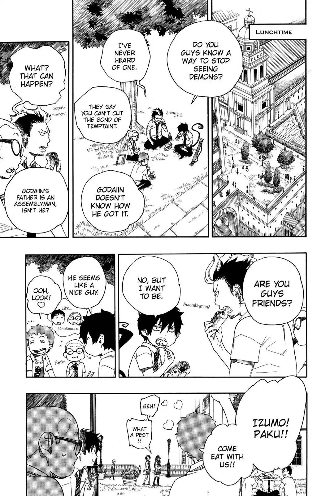 Ao no Exorcist Chapter 39 page 9 - Chapter 39: Demon Manners