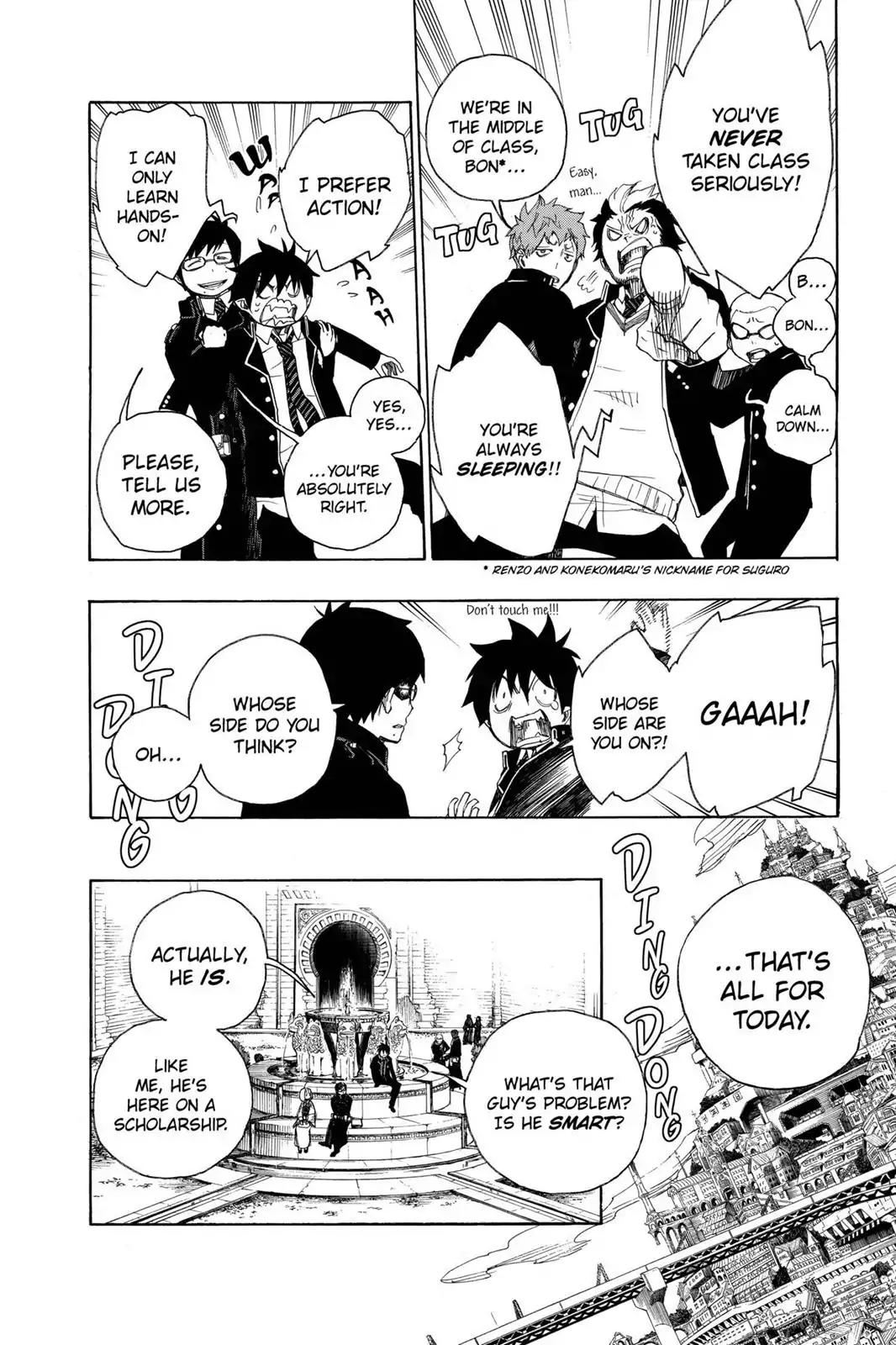 Ao no Exorcist Chapter 4 page 13 - Chapter 4: Child of A Cursed Temple