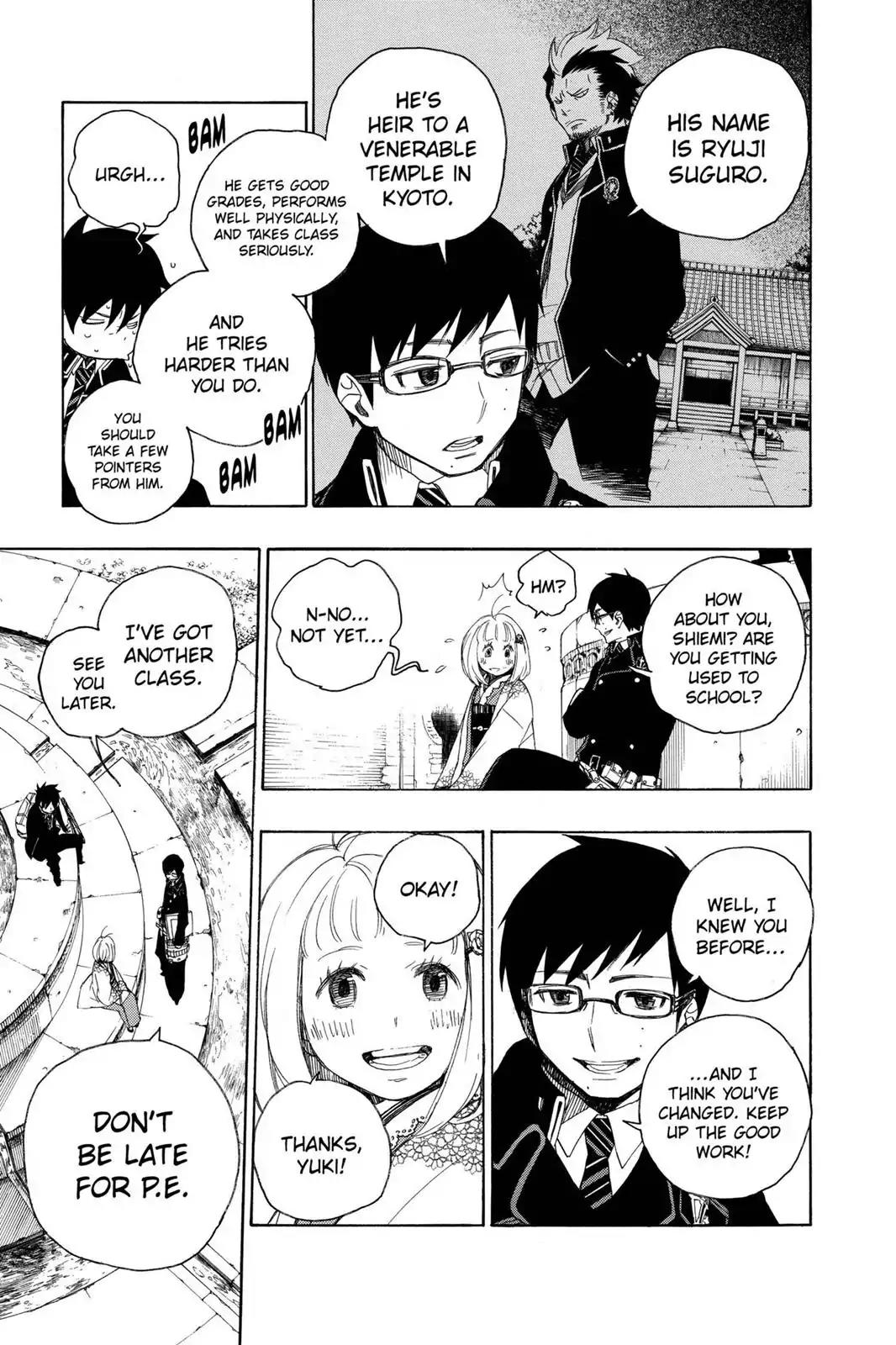 Ao no Exorcist Chapter 4 page 14 - Chapter 4: Child of A Cursed Temple