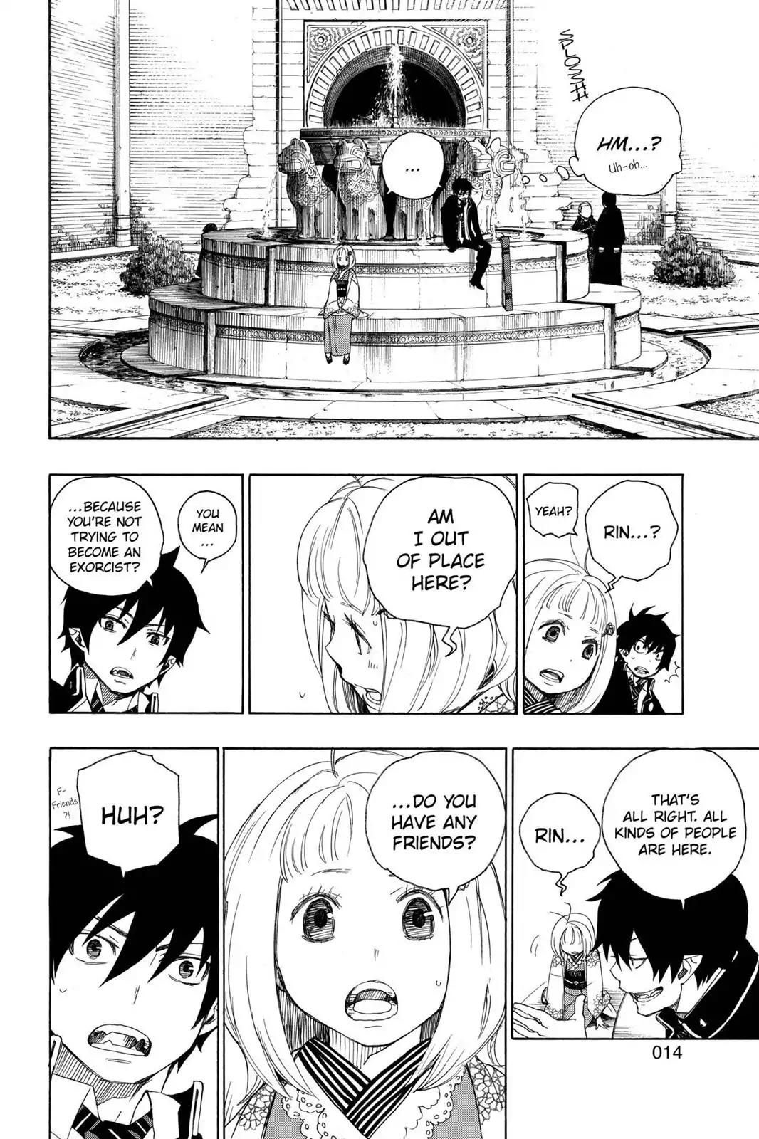 Ao no Exorcist Chapter 4 page 15 - Chapter 4: Child of A Cursed Temple