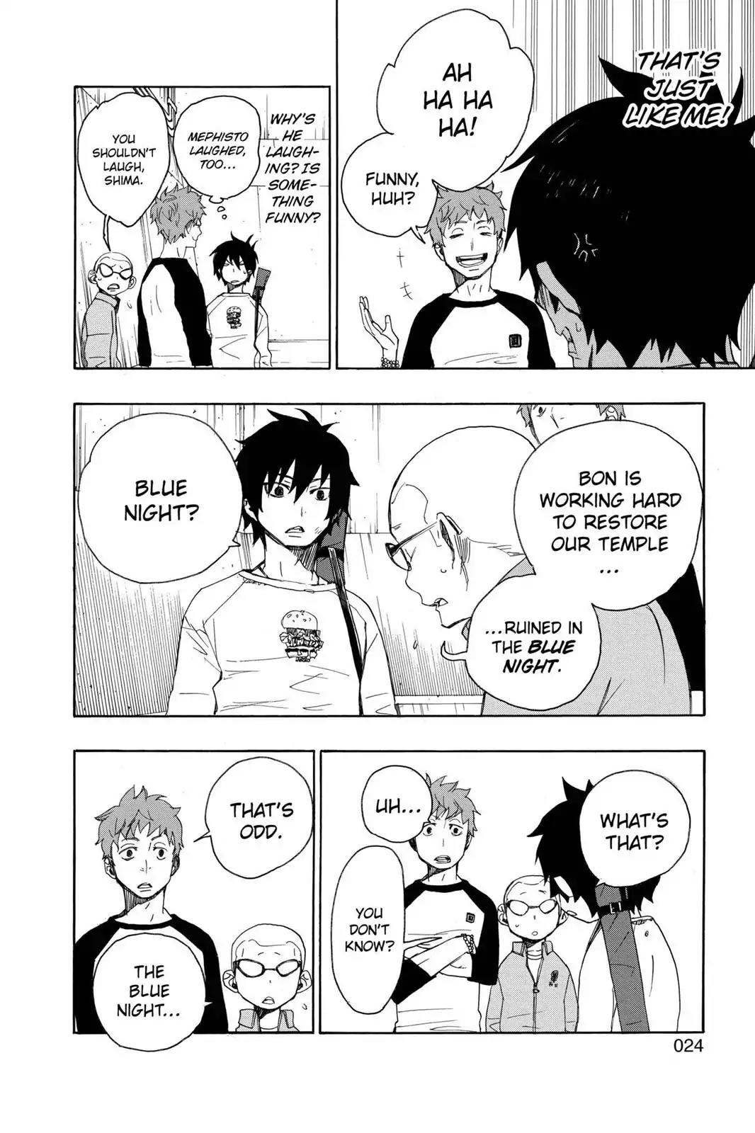 Ao no Exorcist Chapter 4 page 25 - Chapter 4: Child of A Cursed Temple