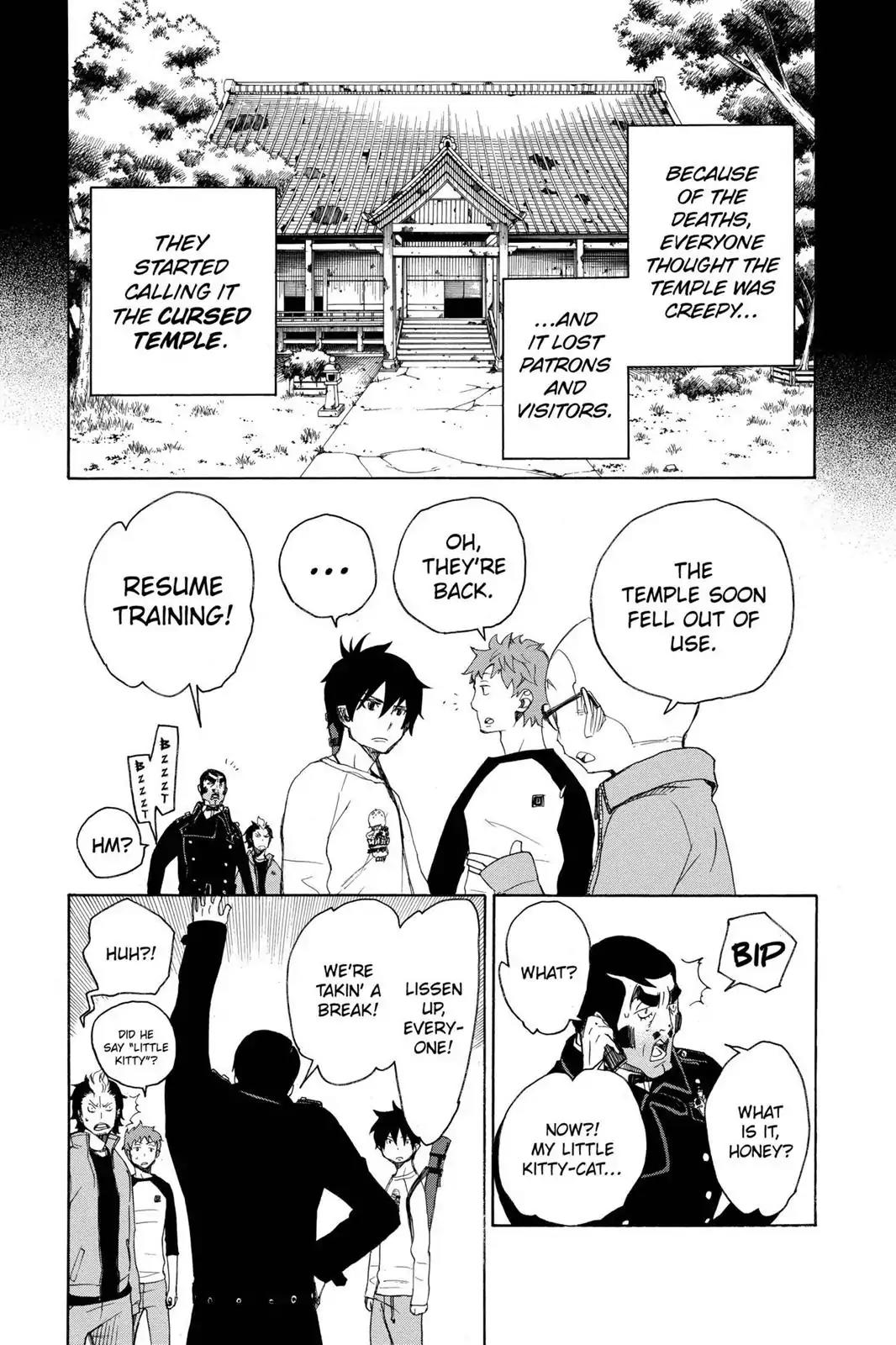 Ao no Exorcist Chapter 4 page 28 - Chapter 4: Child of A Cursed Temple