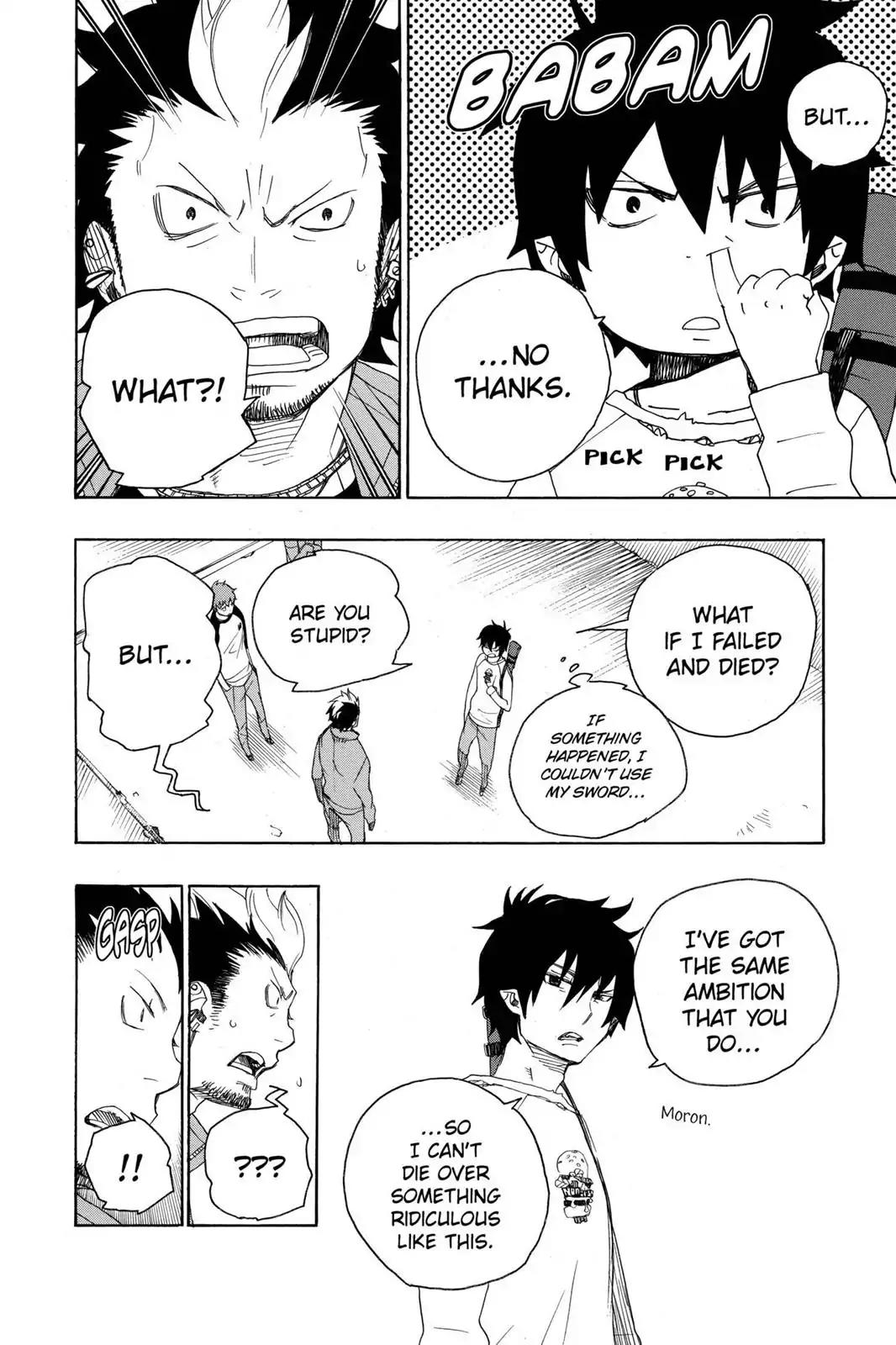 Ao no Exorcist Chapter 4 page 33 - Chapter 4: Child of A Cursed Temple