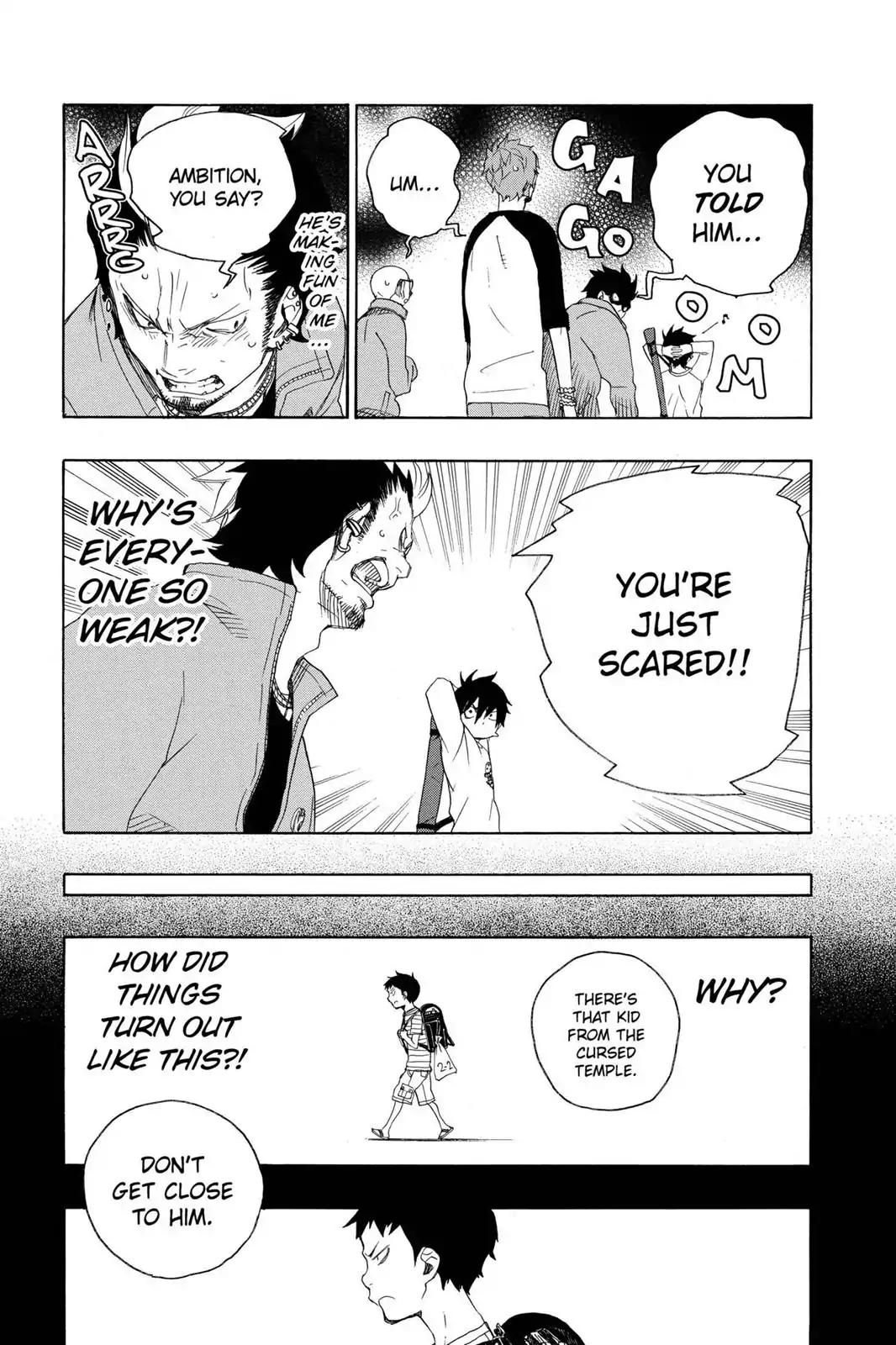 Ao no Exorcist Chapter 4 page 34 - Chapter 4: Child of A Cursed Temple