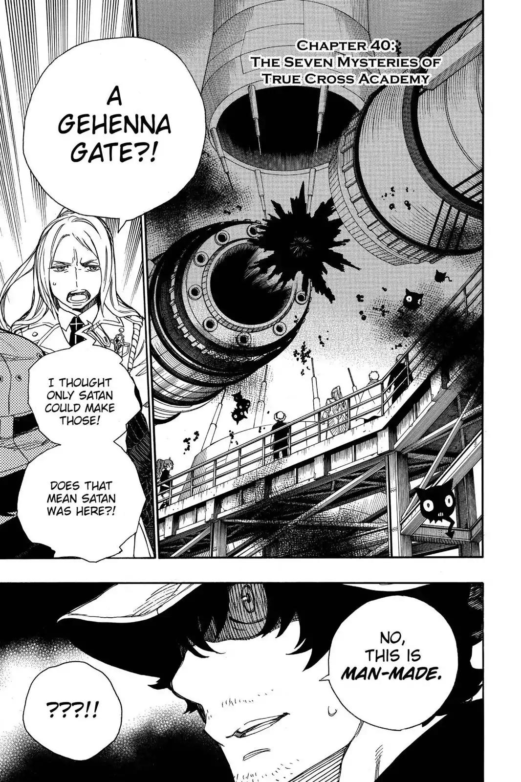 Ao no Exorcist Chapter 40 page 1 - Chapter 40: The Seven Mysteries Of True Cross Academy