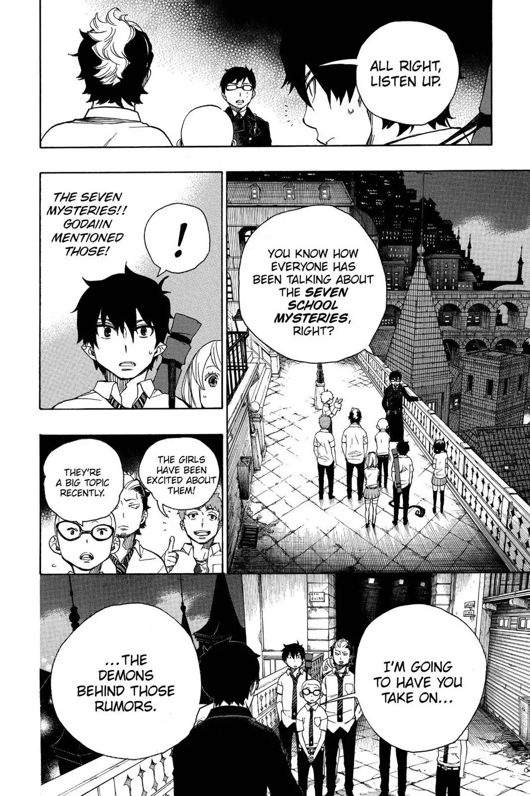 Ao no Exorcist Chapter 40 page 10 - Chapter 40: The Seven Mysteries Of True Cross Academy