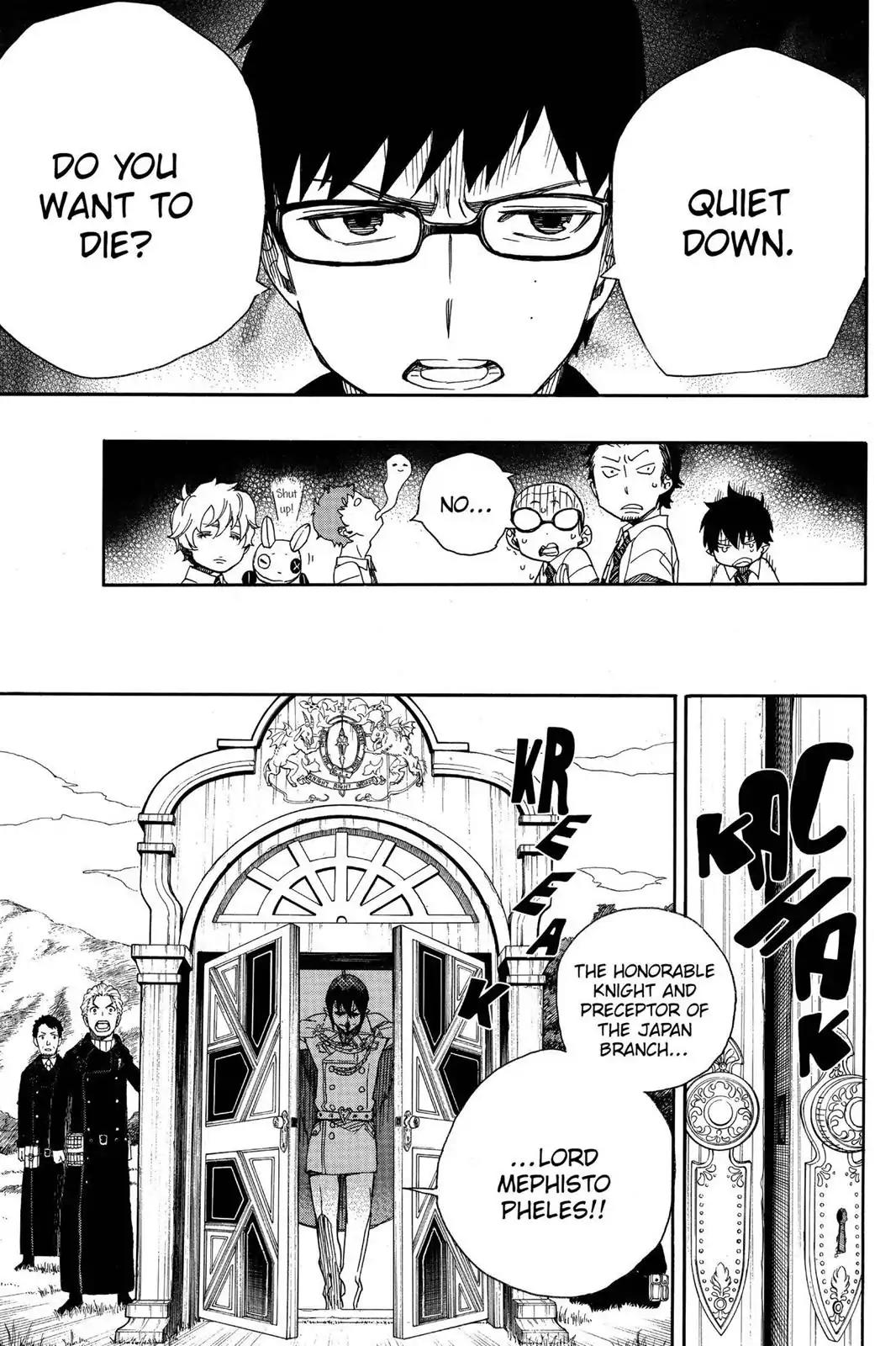 Ao no Exorcist Chapter 40 page 33 - Chapter 40: The Seven Mysteries Of True Cross Academy